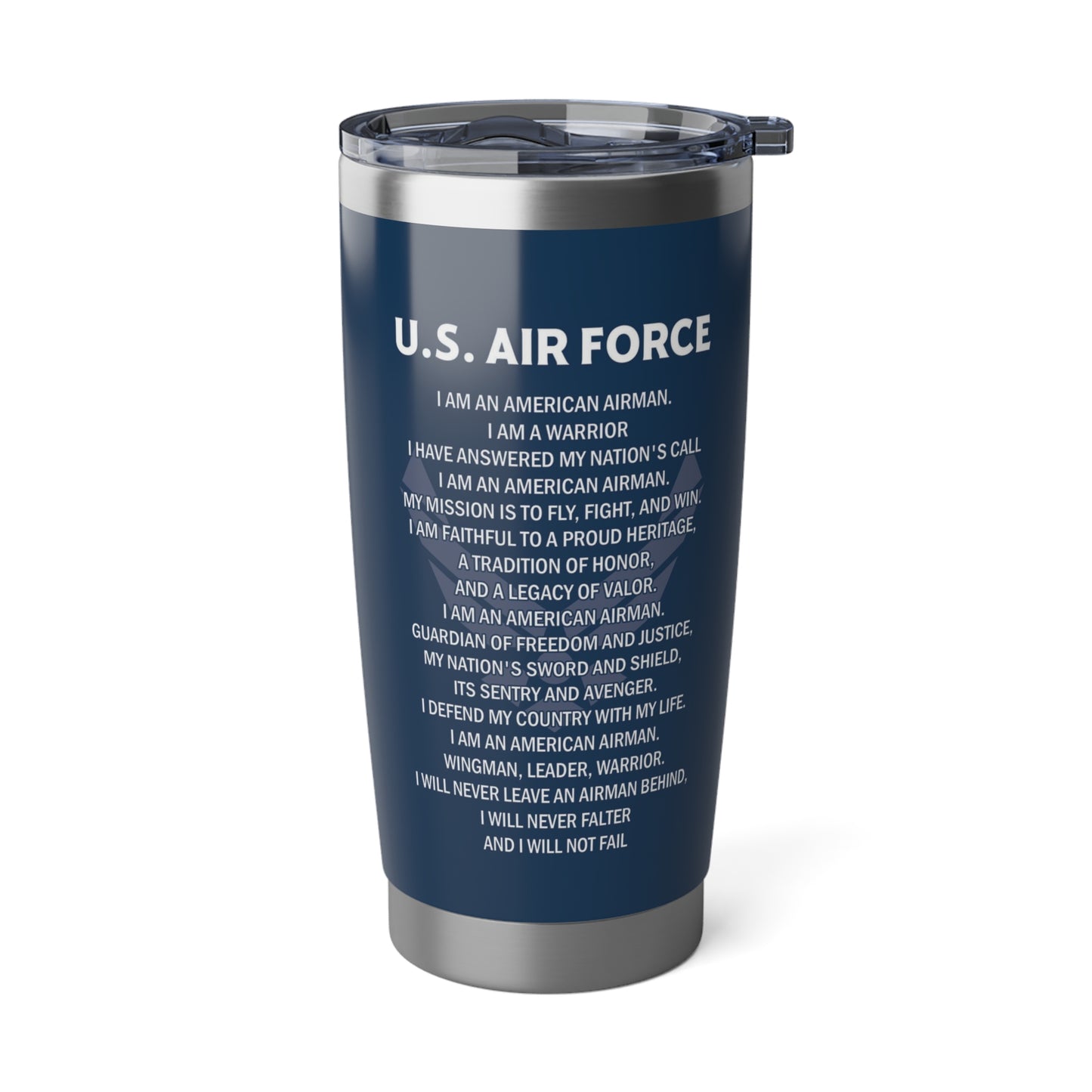 Custom US Air Force Name, Ranks & Insignia Tumbler 20oz