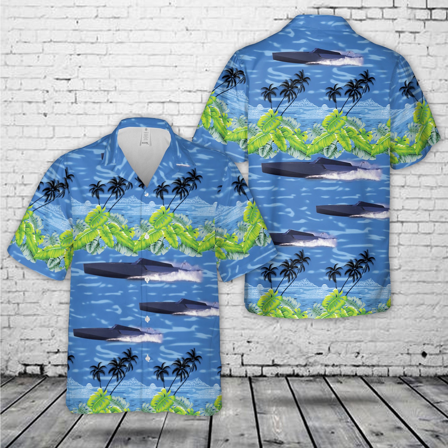 118 Wally Power Ship Hawaiian Shirt