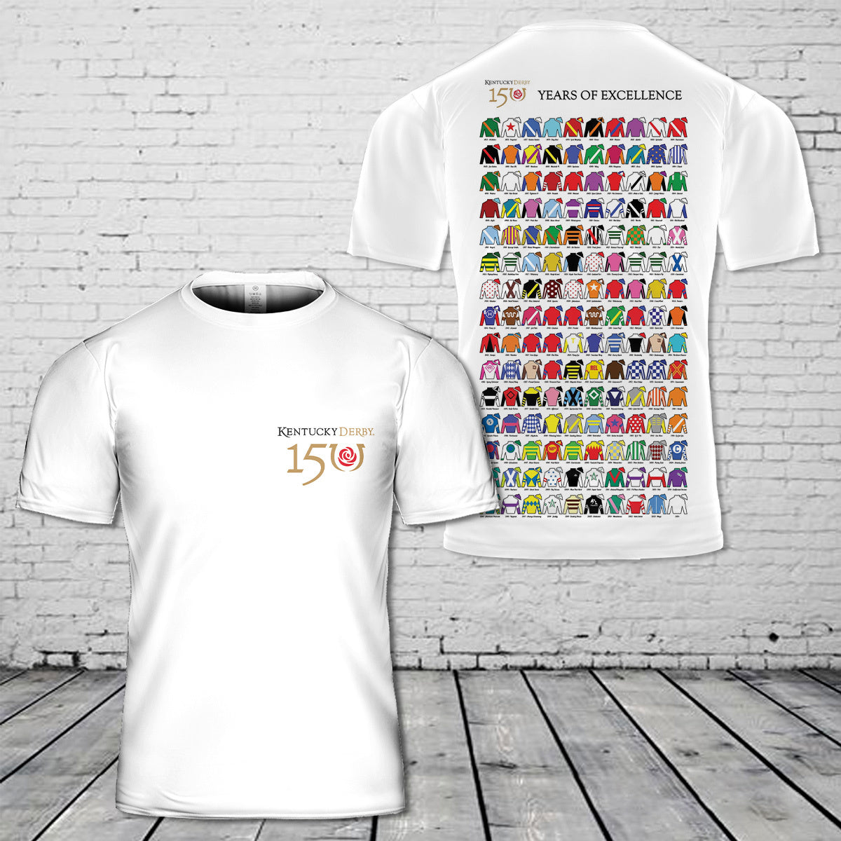 150 years of Kentucky Derby winners T-Shirt 3D