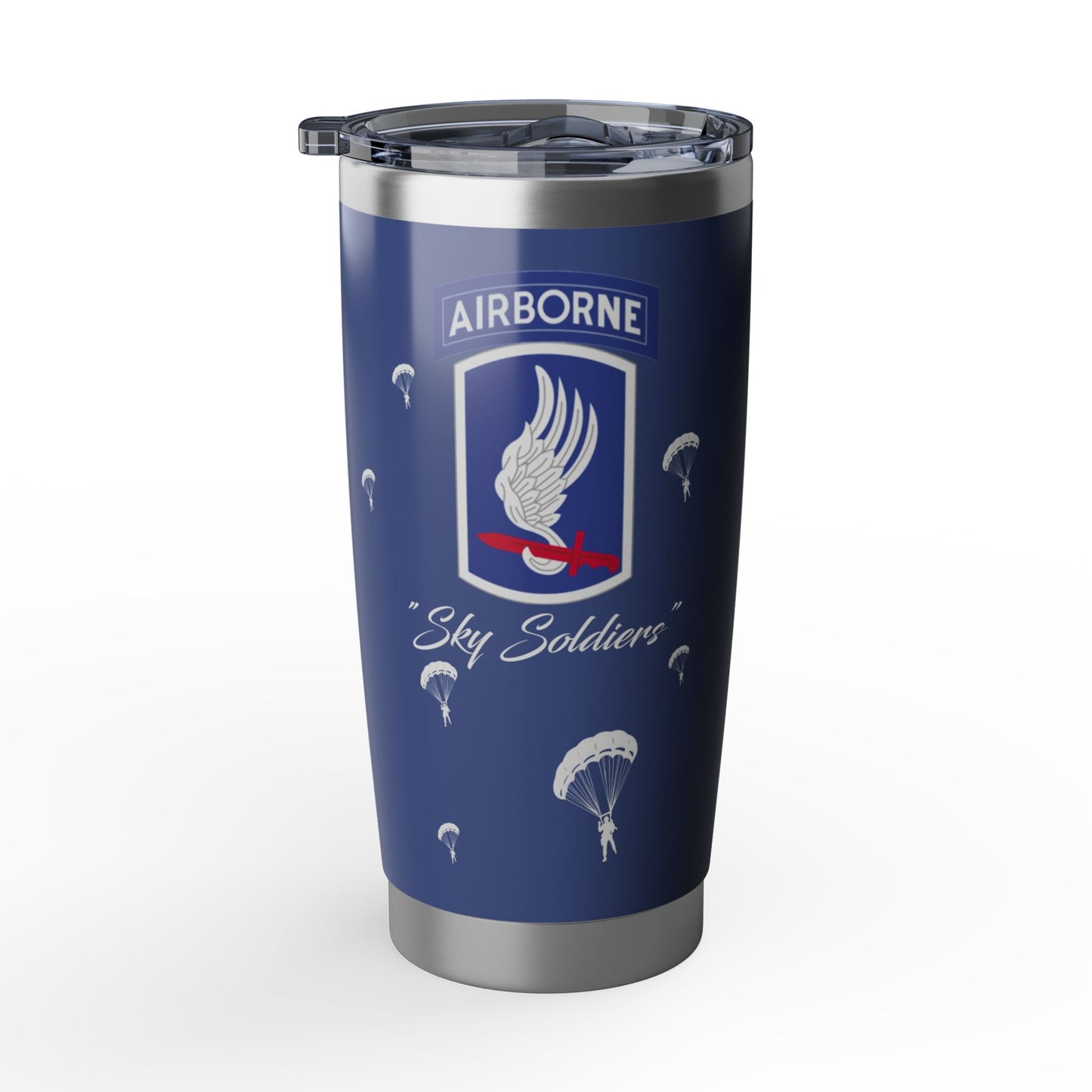 Custom Name, Rank & Unit US Army 173rd Airborne Brigade Tumbler 20oz