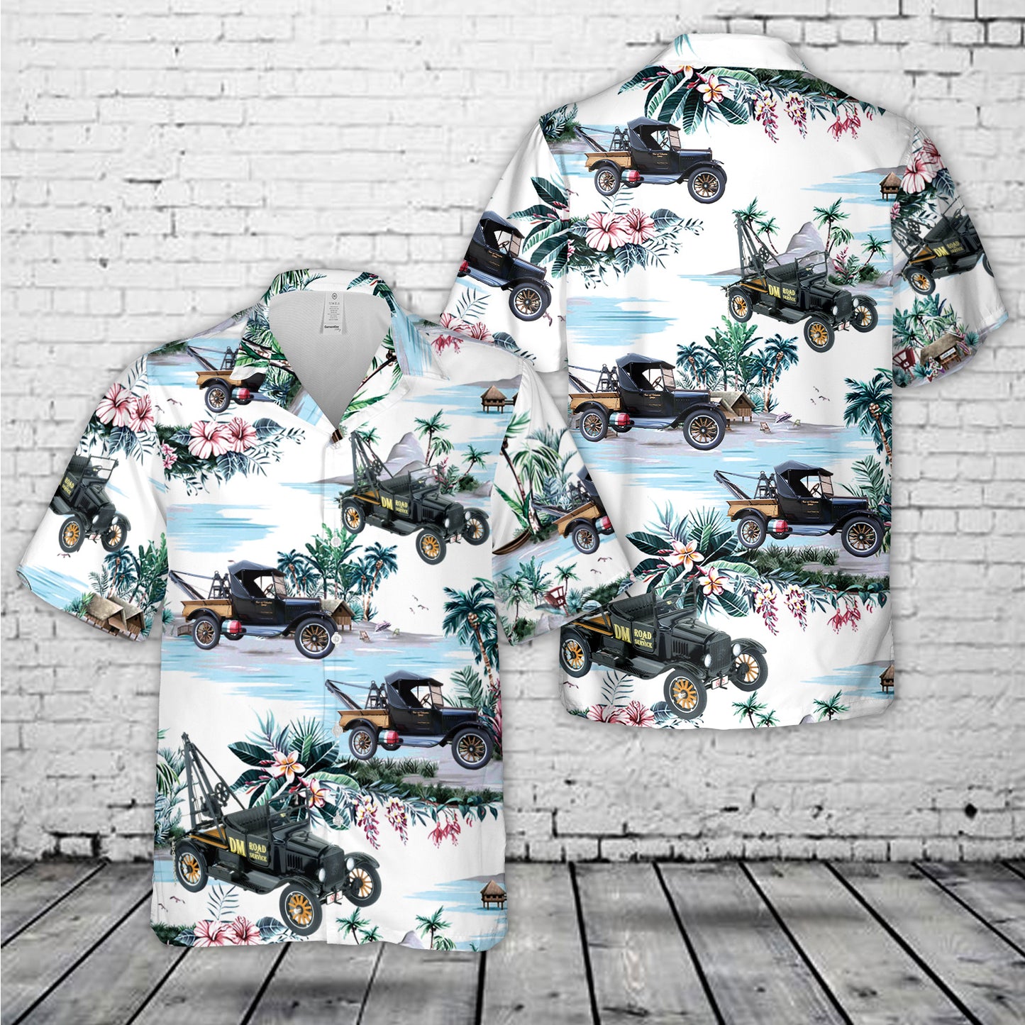 1925 Ford Model T Tow Truck Hawaiian Shirt