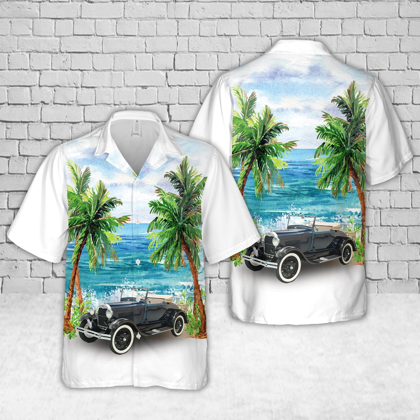 1928 Ford Model A Roadster Hawaiian Shirt