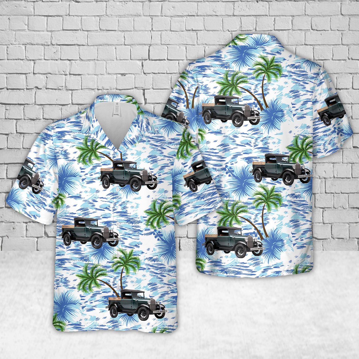 1928 Ford Model A Roadster Pickup Truck Hawaiian Shirt