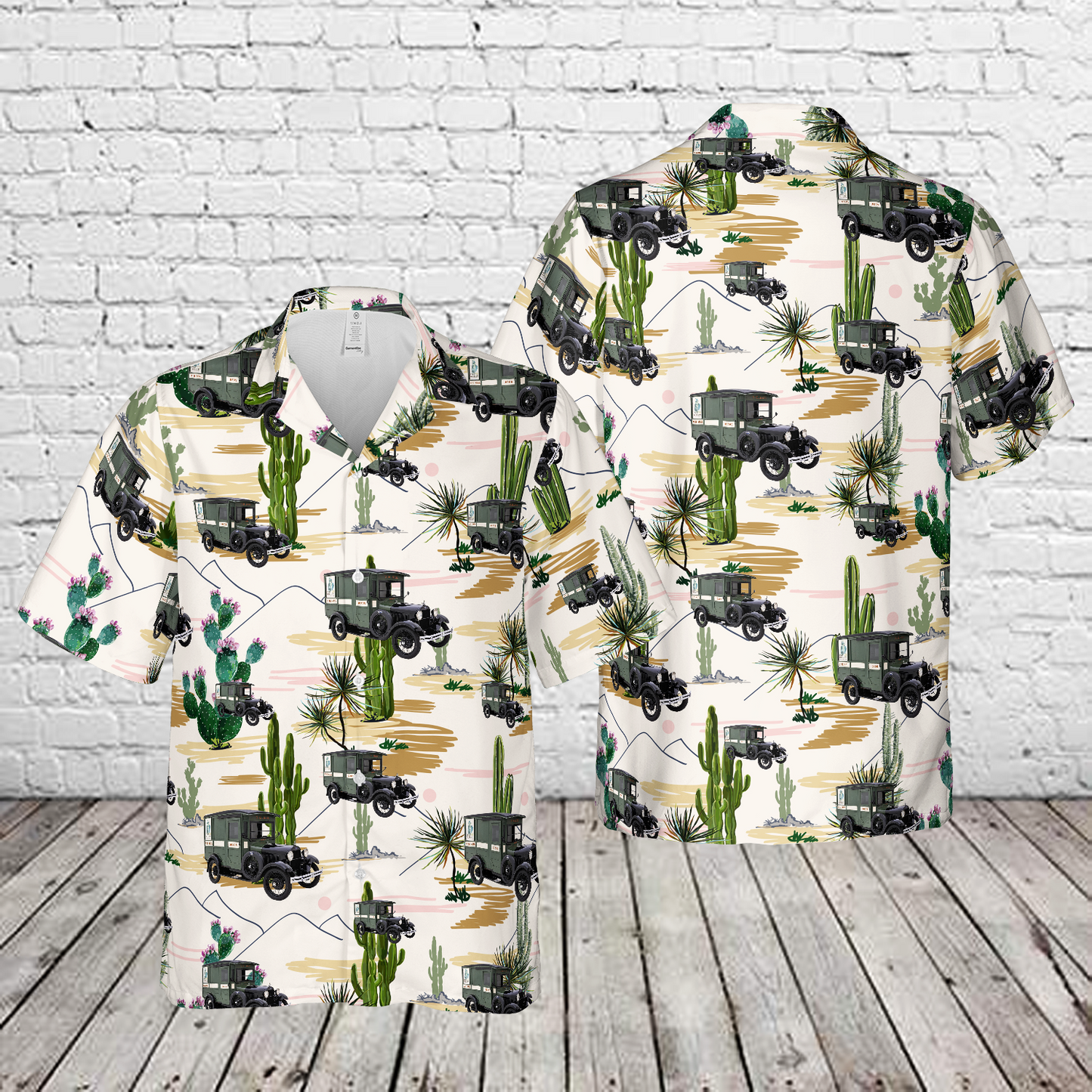 1929 Ford Model A Postal Truck Hawaiian Shirt