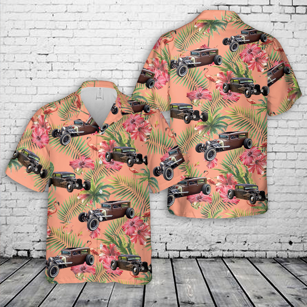 1930 Ford Model A Rat Rod Hawaiian Shirt