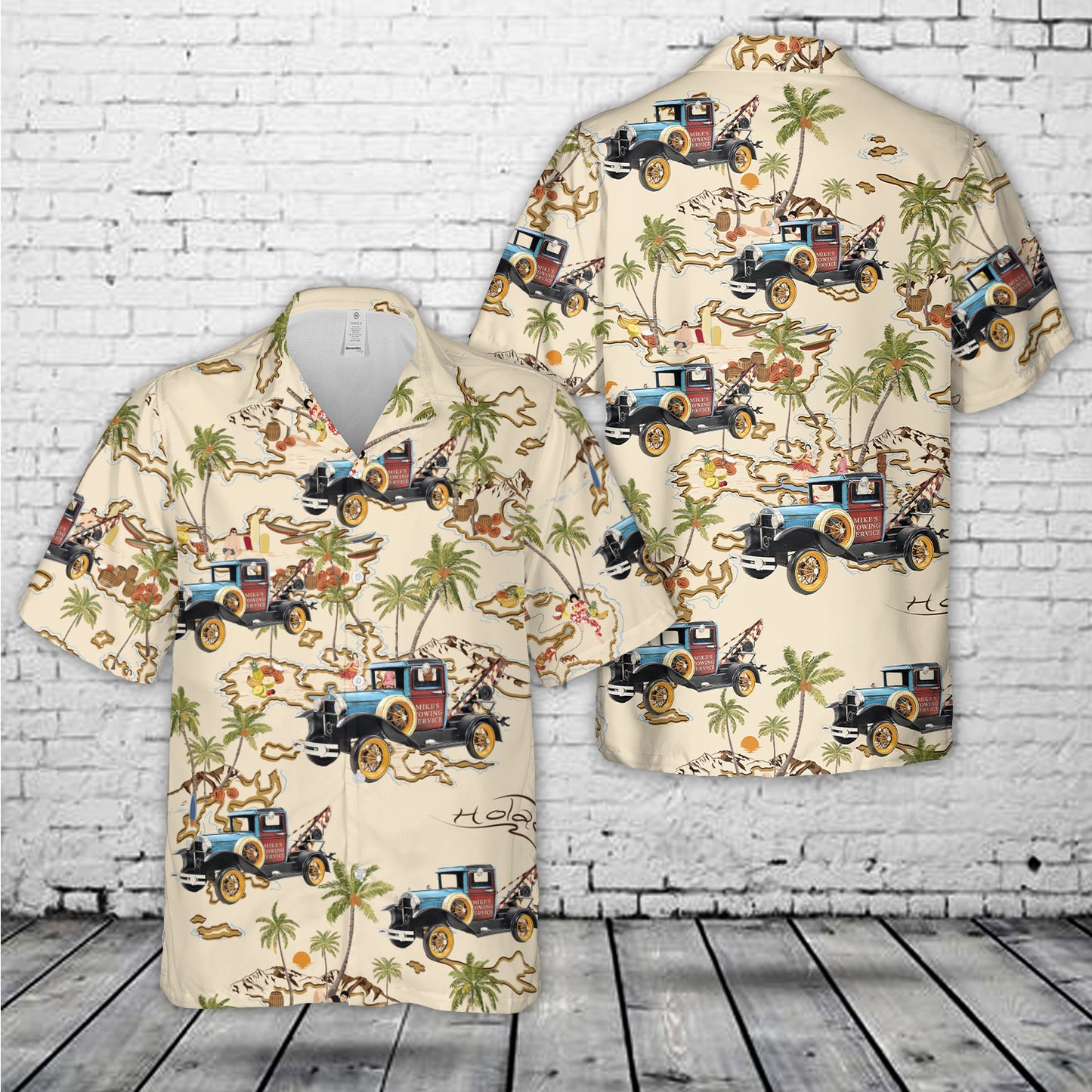 1931 Ford Model A Tow Truck Hawaiian Shirt