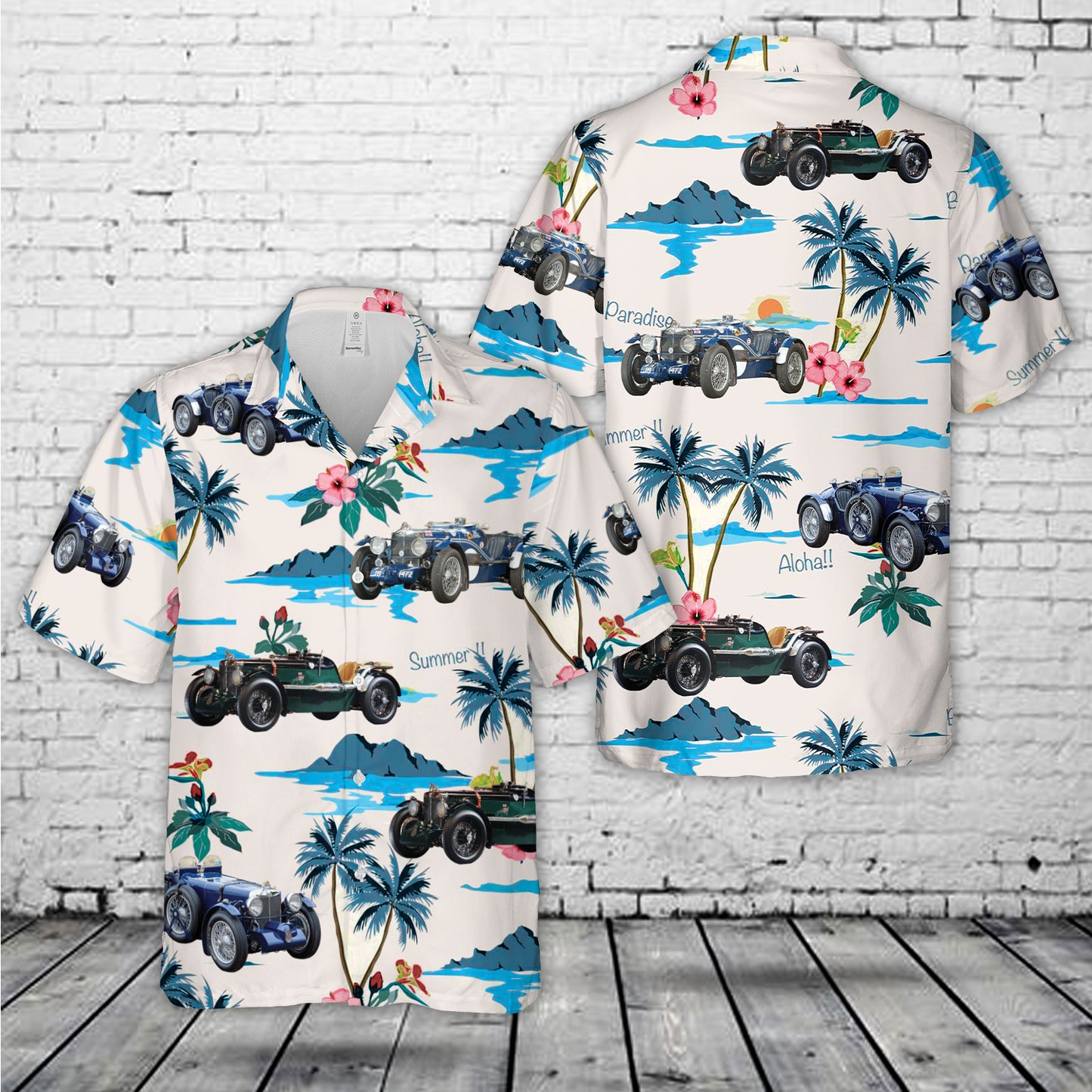 1933 MG K3 Magnette Hawaiian Shirt