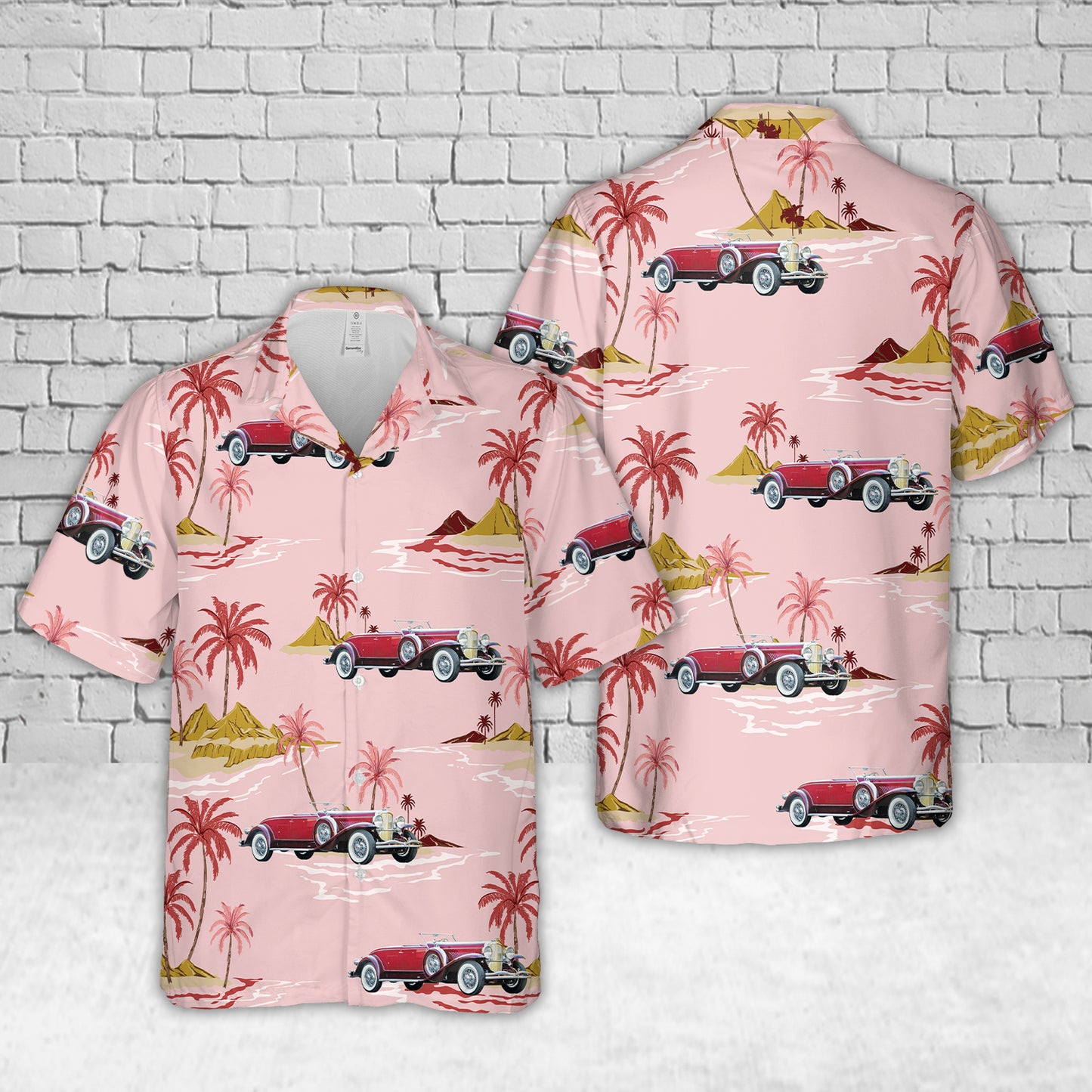 1935 Duesenberg Model J Convertible Coupe Hawaiian Shirt