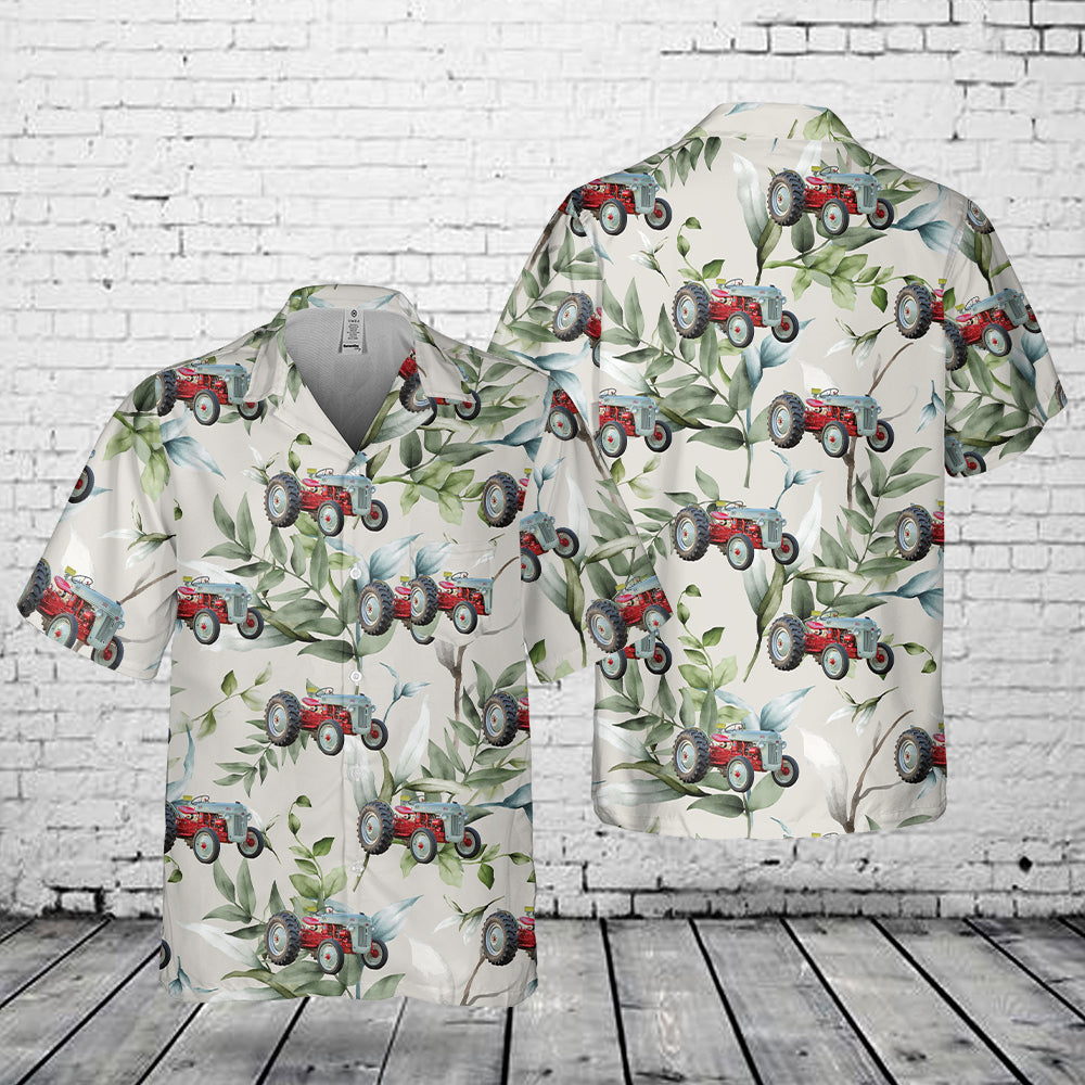 1947 Ford 8N Tractor Pocket Hawaiian Shirt