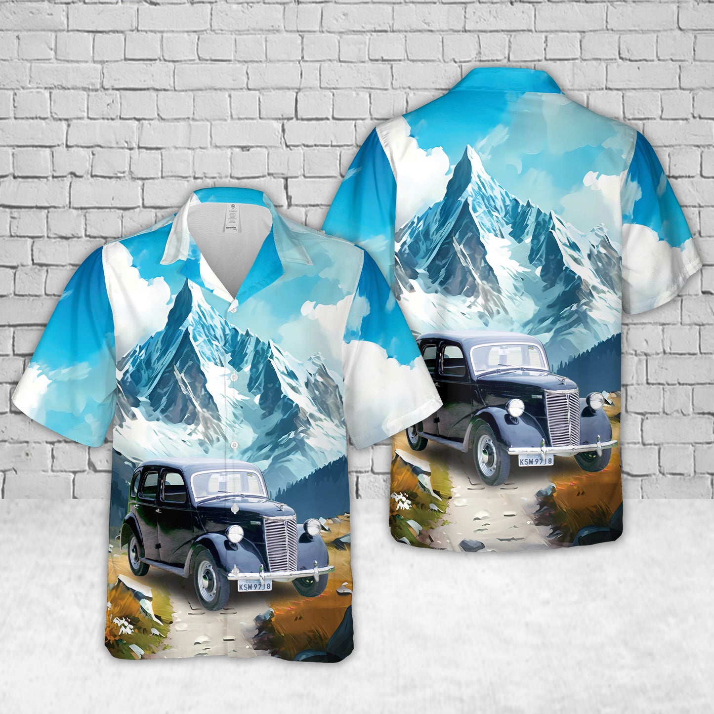 1948 Ford Prefect E93A Saloon Hawaiian Shirt