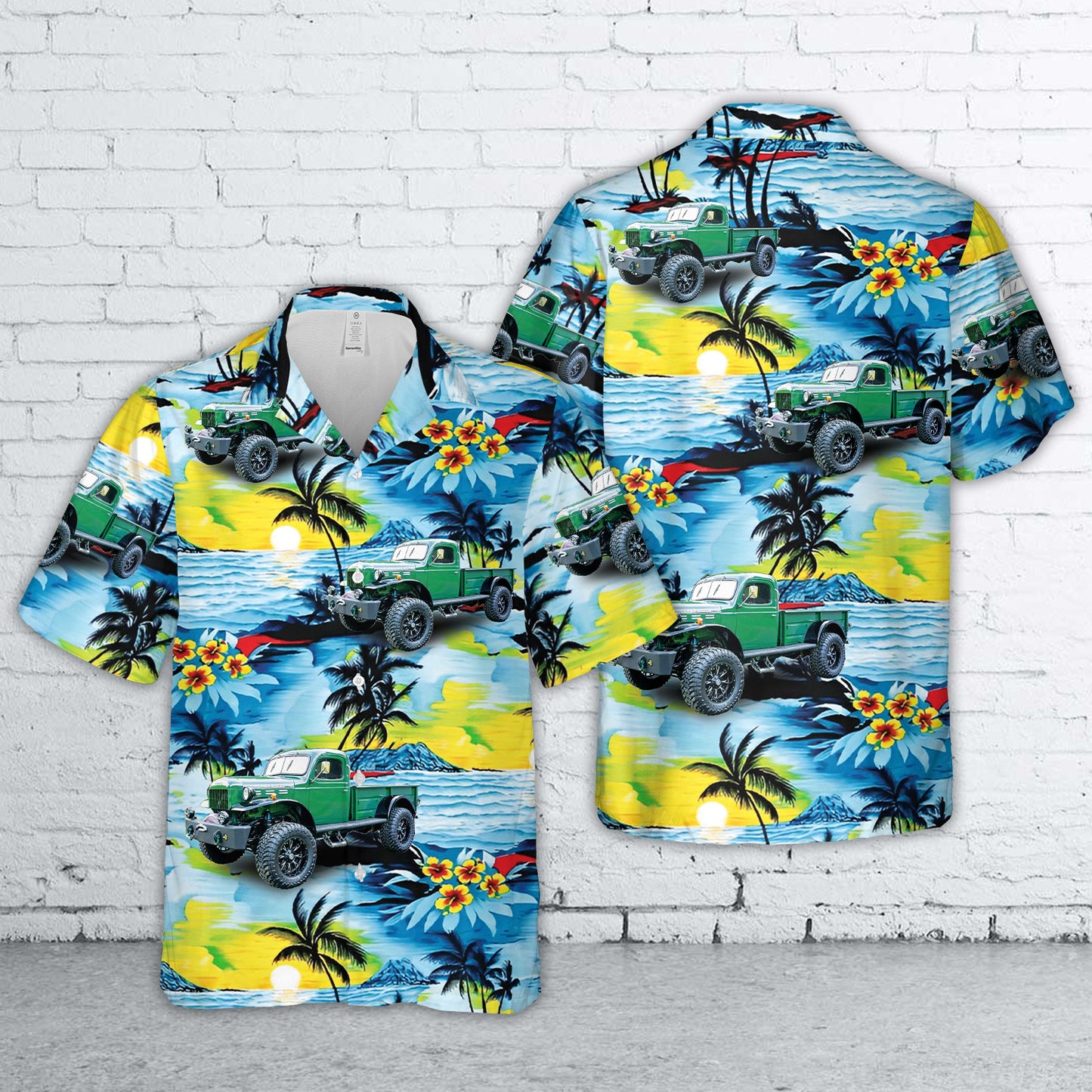 1951 Dodge Power Wagon B-3PW Hawaiian Shirt