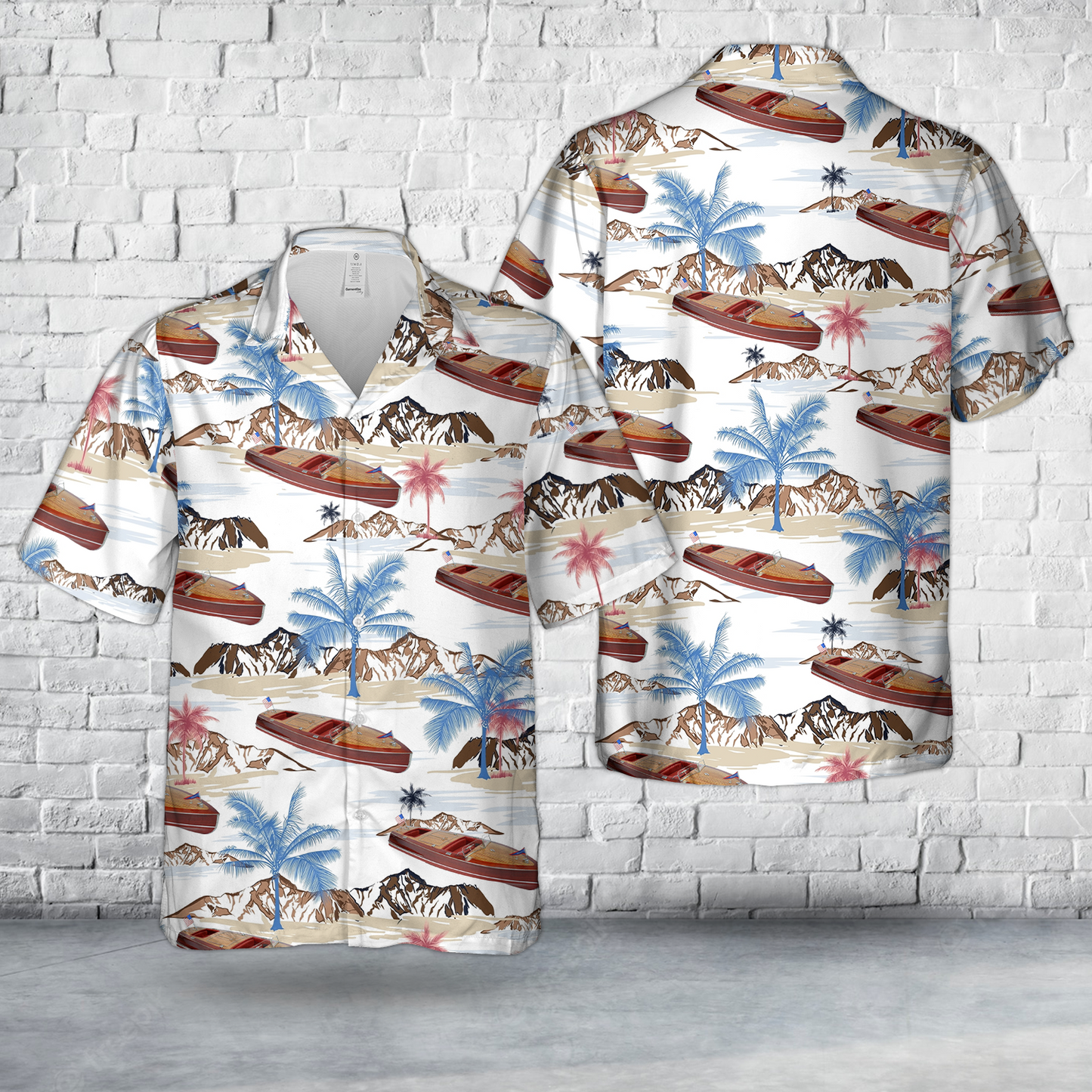 1953 Chris Craft Racing Runabout Hawaiian Shirt