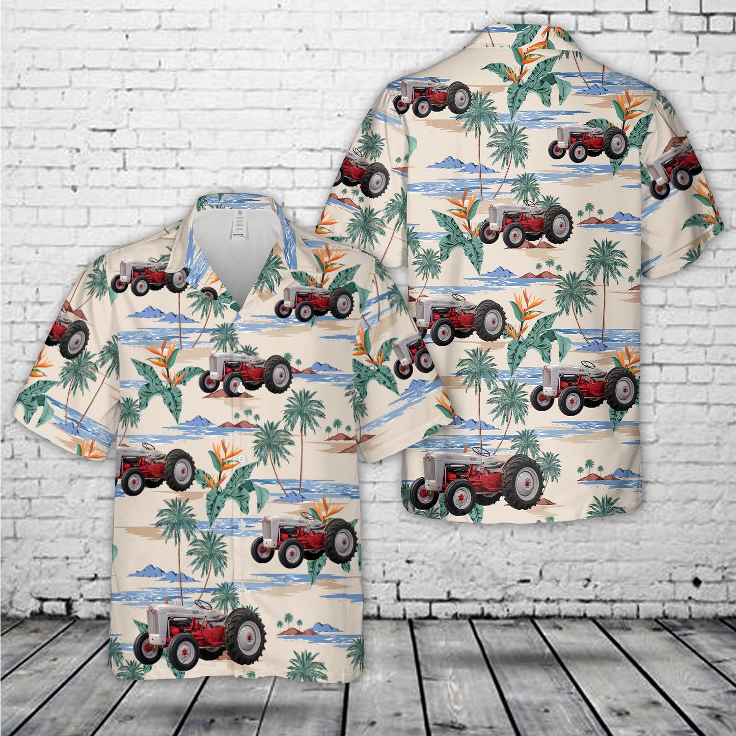 1953 Ford Golden Jubilee Tractor Hawaiian Shirt