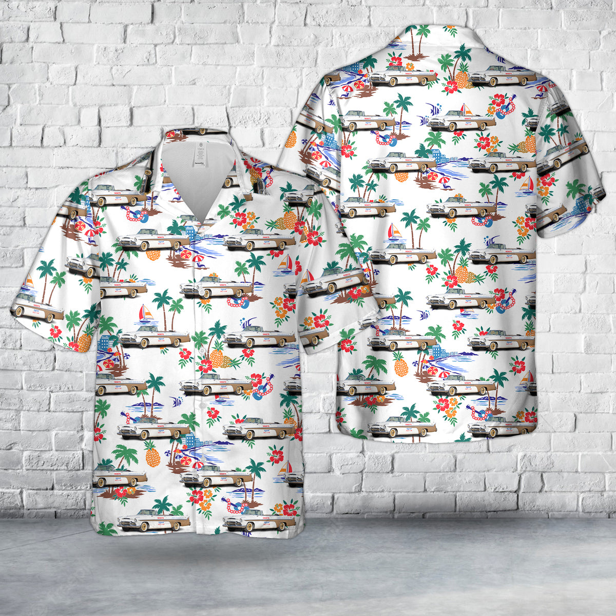 1956 DeSoto Fireflite Indy Pace Car Hawaiian Shirt