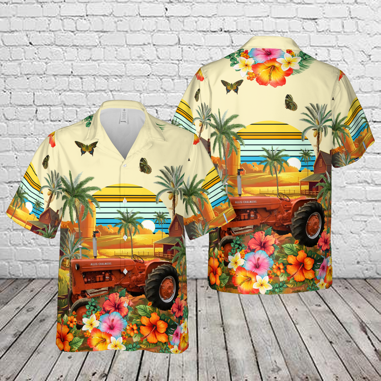 1958 Allis-Chalmers D17 Diesel 2WD Tractor Hawaiian Shirt