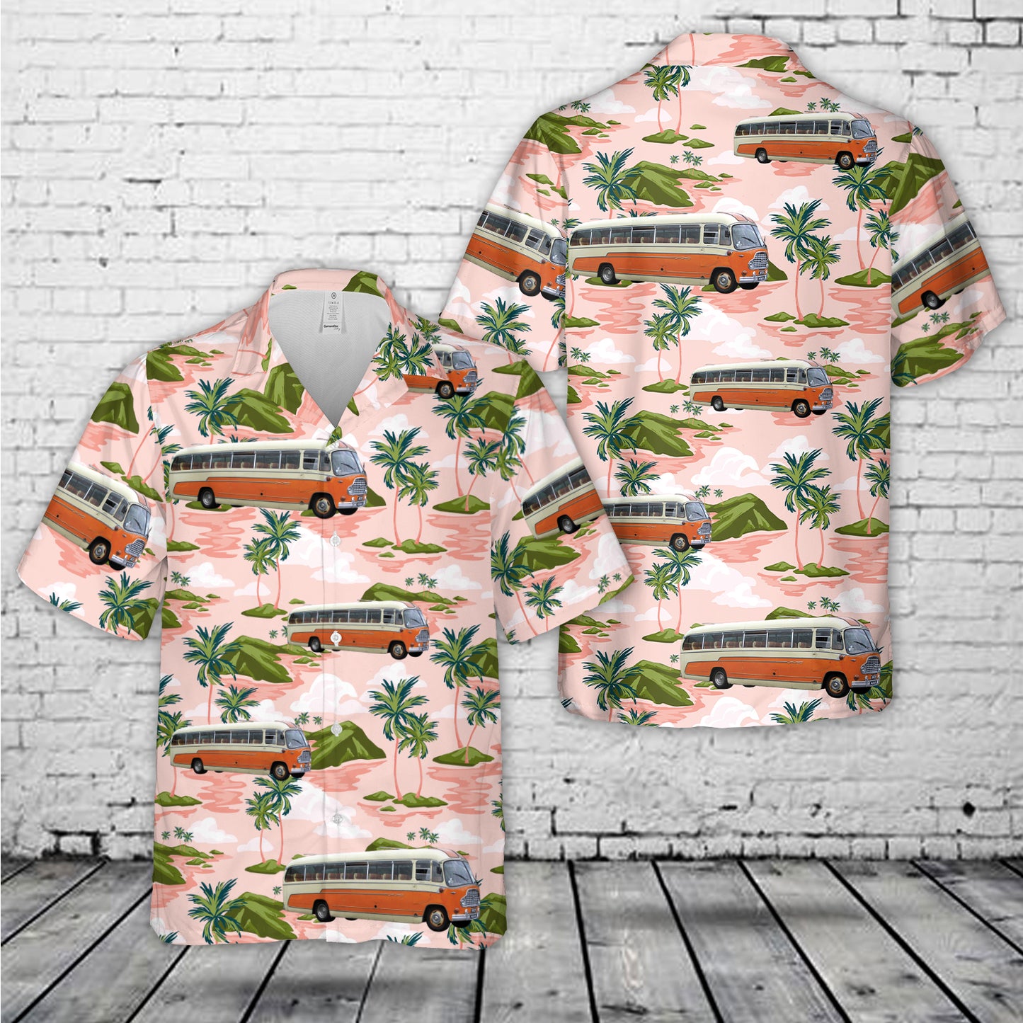 1959 Bedford SB Coach Registration 181ECV Hawaiian Shirt