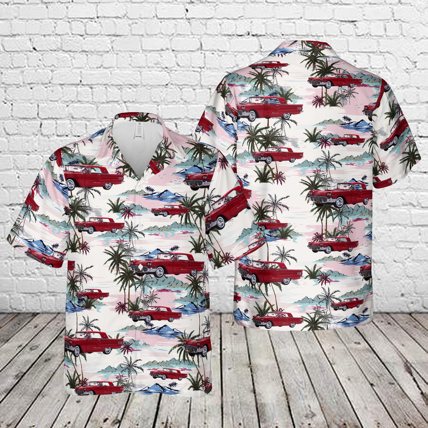 1960 Ford Thunderbird Hard Top Hawaiian Shirt