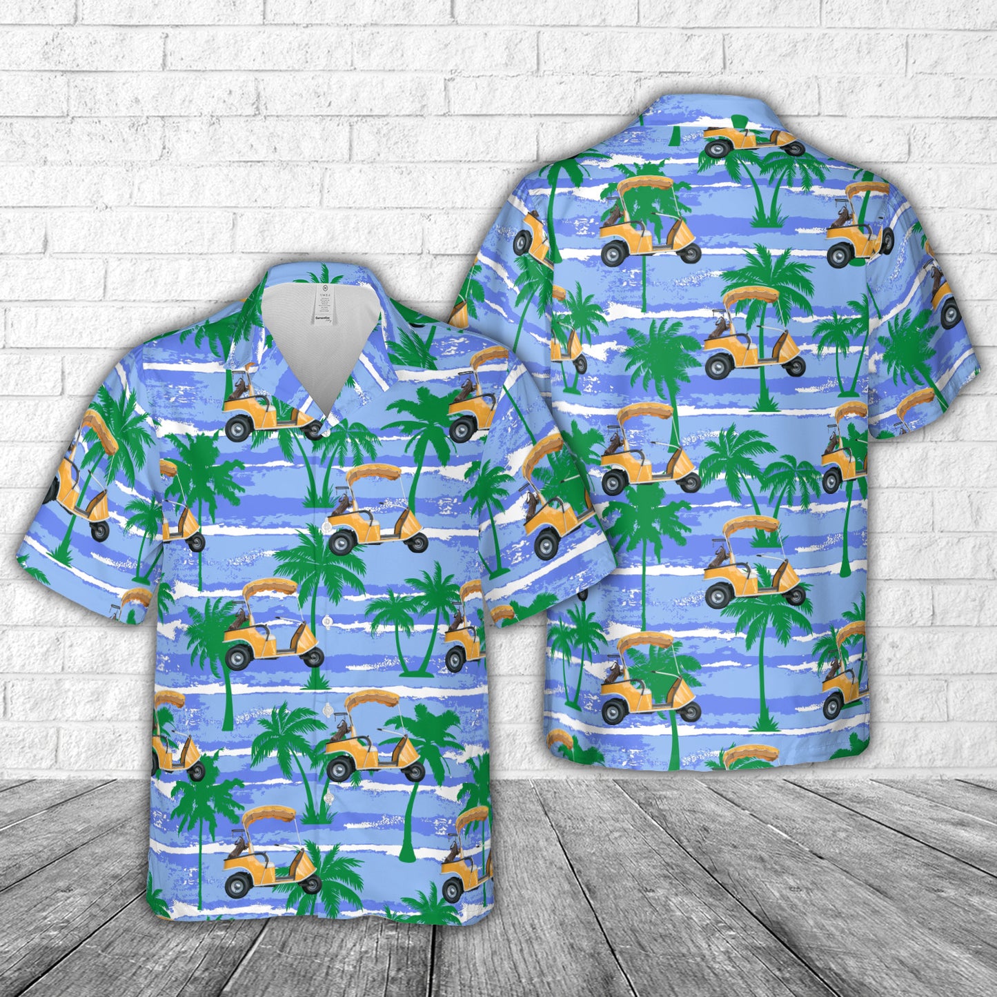 1960 Marketeer Golf Cart Hawaiian Shirt
