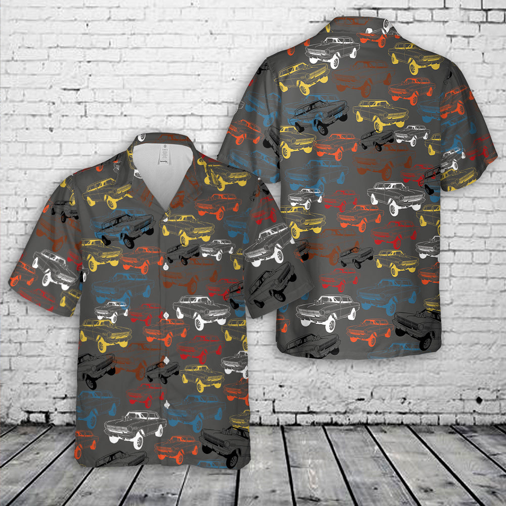 1962 Chevy Nova Gasser Hawaiian Shirt