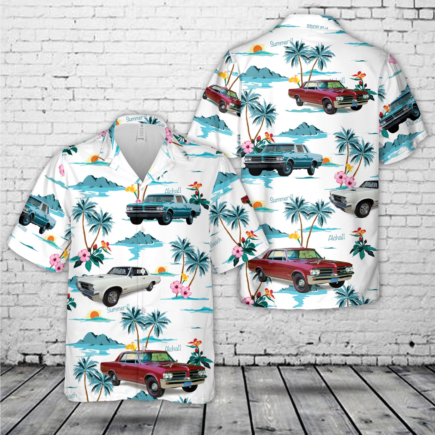 1964 Pontiac GTO hardtop Hawaiian Shirt