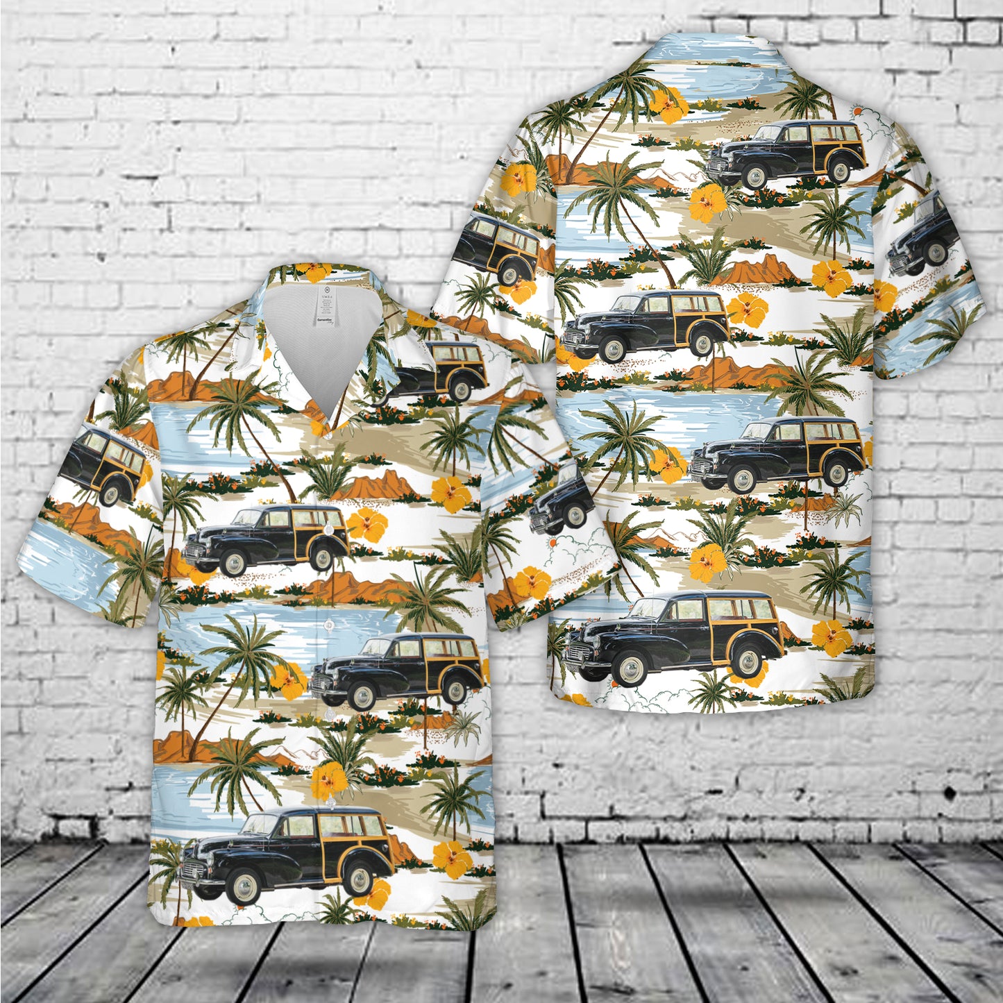 1967 Morris Minor Traveller Hawaiian Shirt