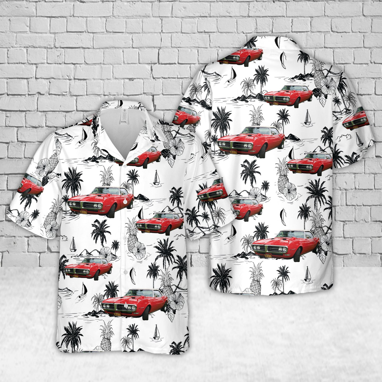1968 Pontiac Firebird convertible 400 Ram Air Hawaiian Shirt