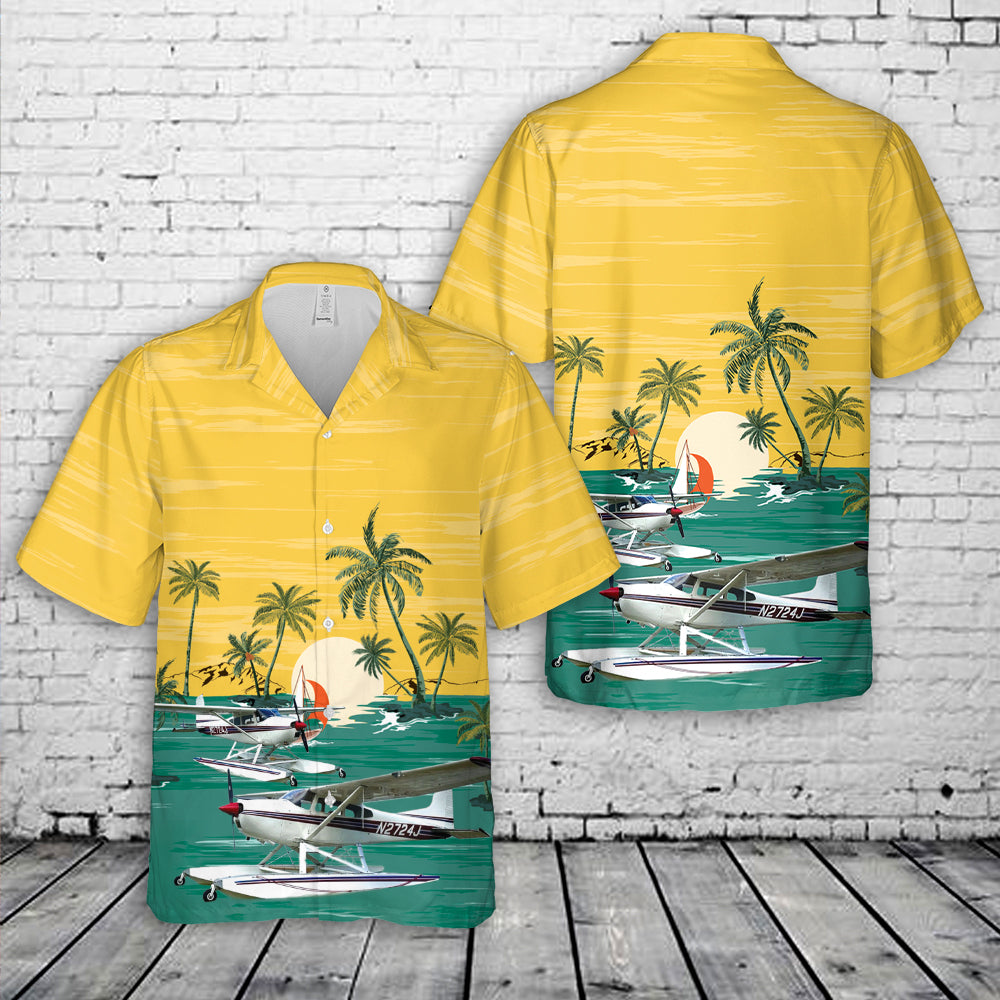 1969 Cessna 185 (Floats) Hawaiian Shirt