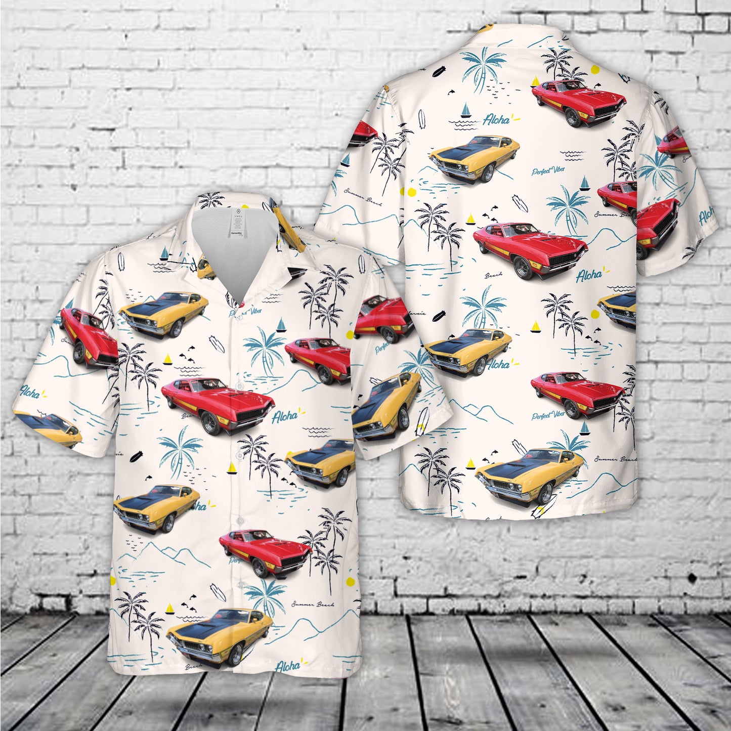 1971 Ford Torino GT Hawaiian Shirt