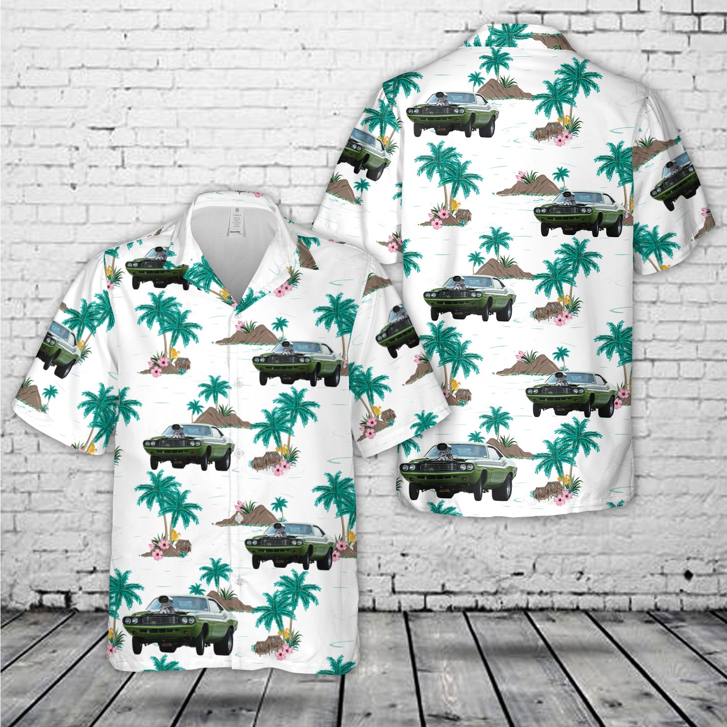 1972 Challenger R/T Dragster Hawaiian Shirt