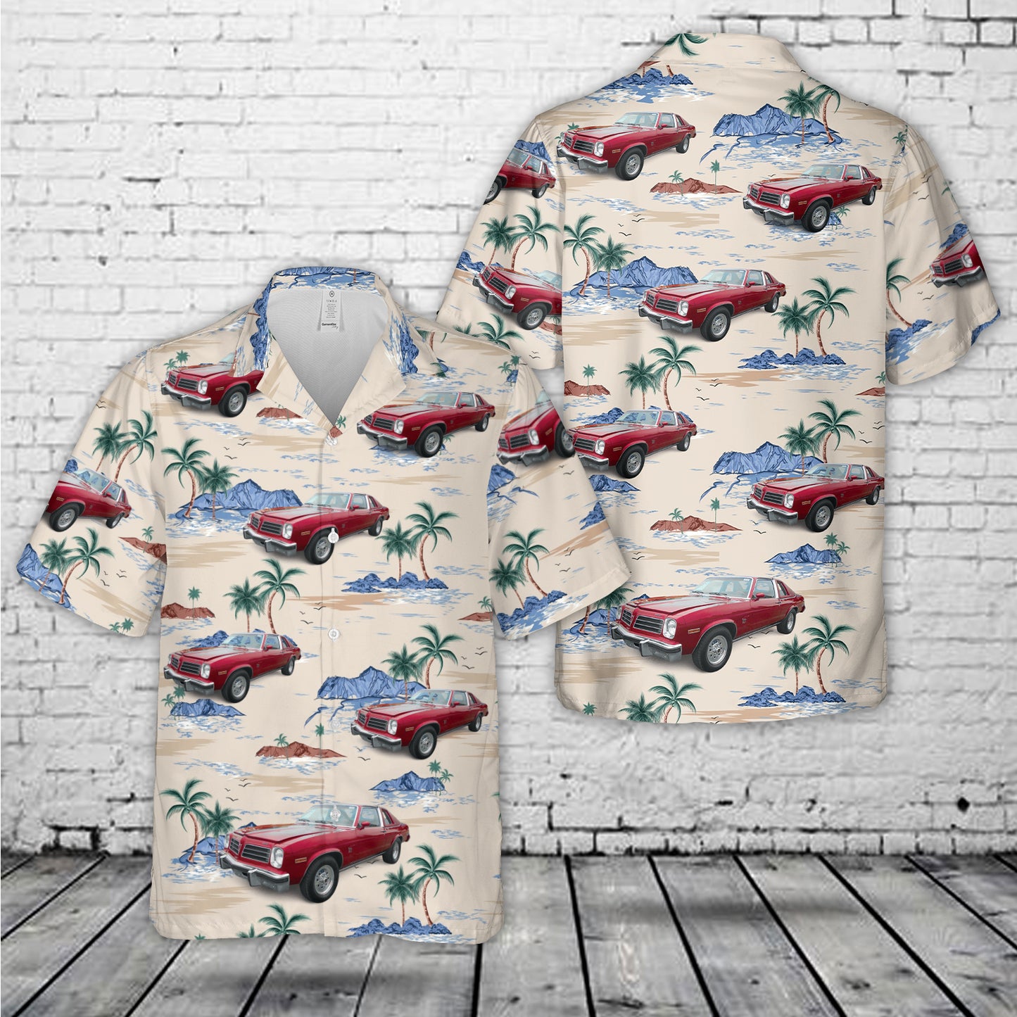 1976 Pontiac Ventura SJ Landau Hawaiian Shirt