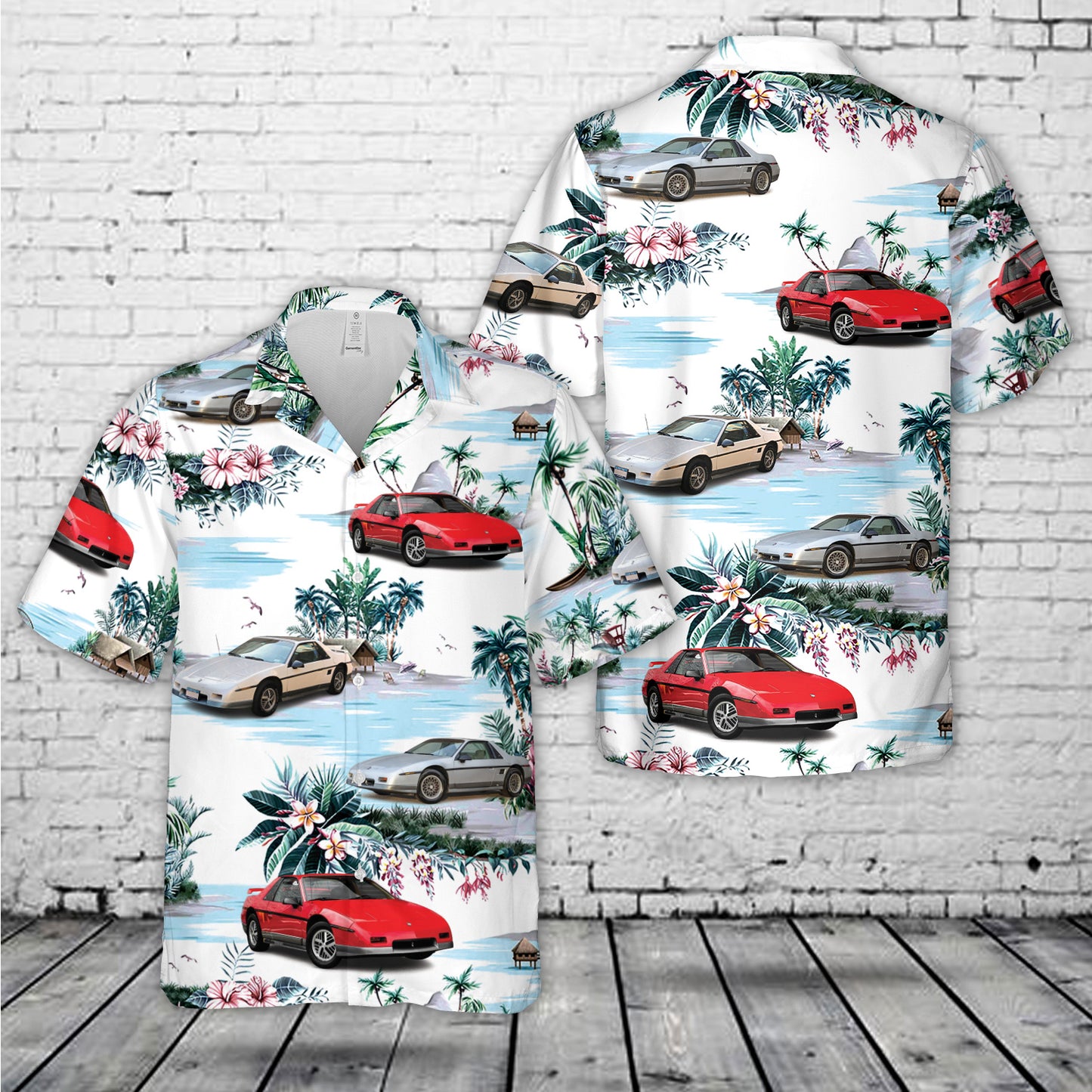 1985 Pontiac Fiero GT Hawaiian Shirt