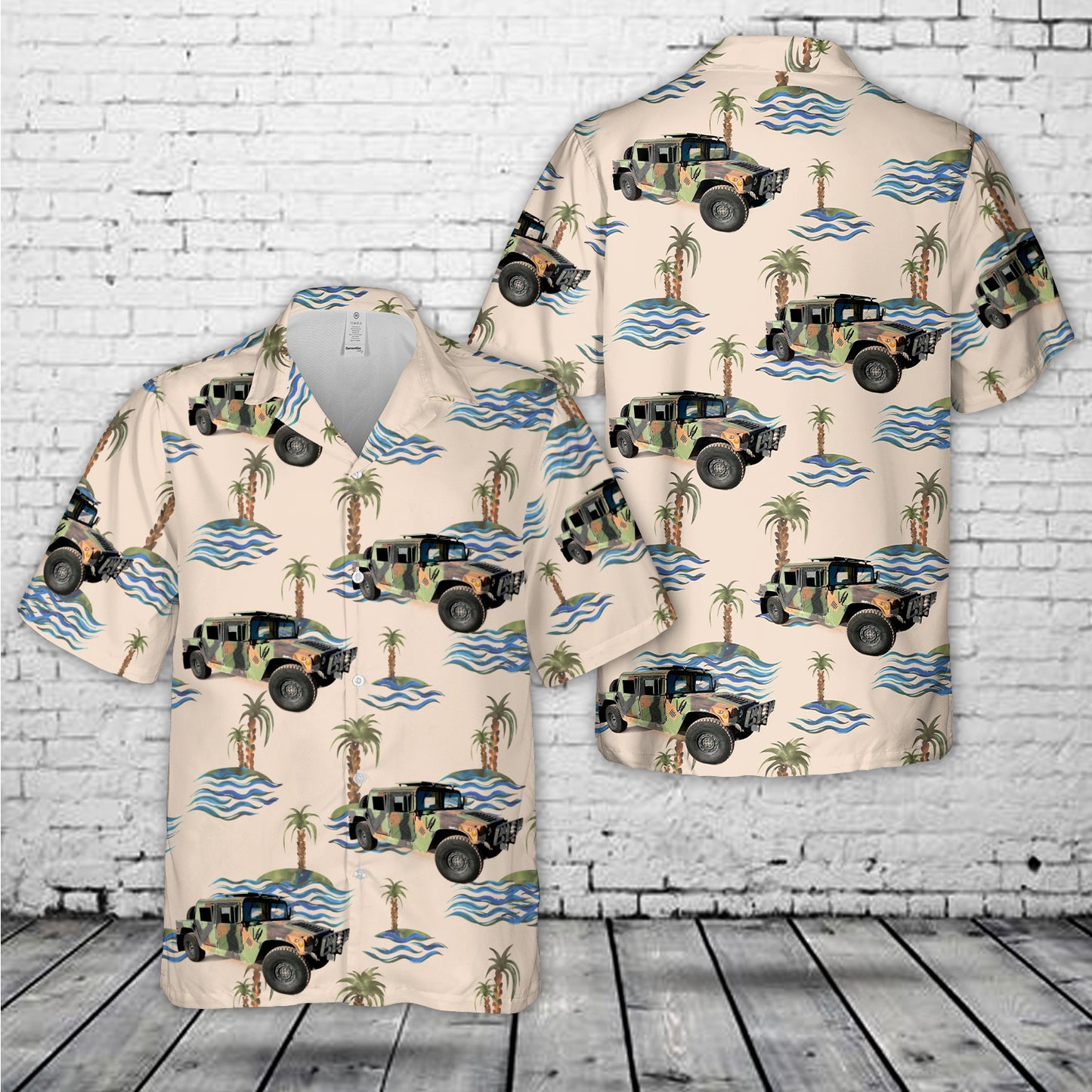1989 AM General M998 Humvee Hawaiian Shirt