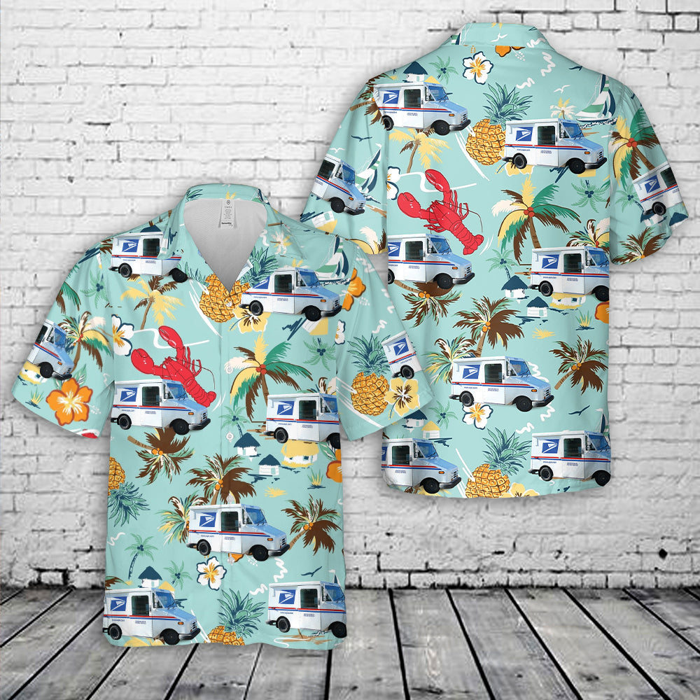 1989 USPS Grumman LLV Hawaiian Shirt