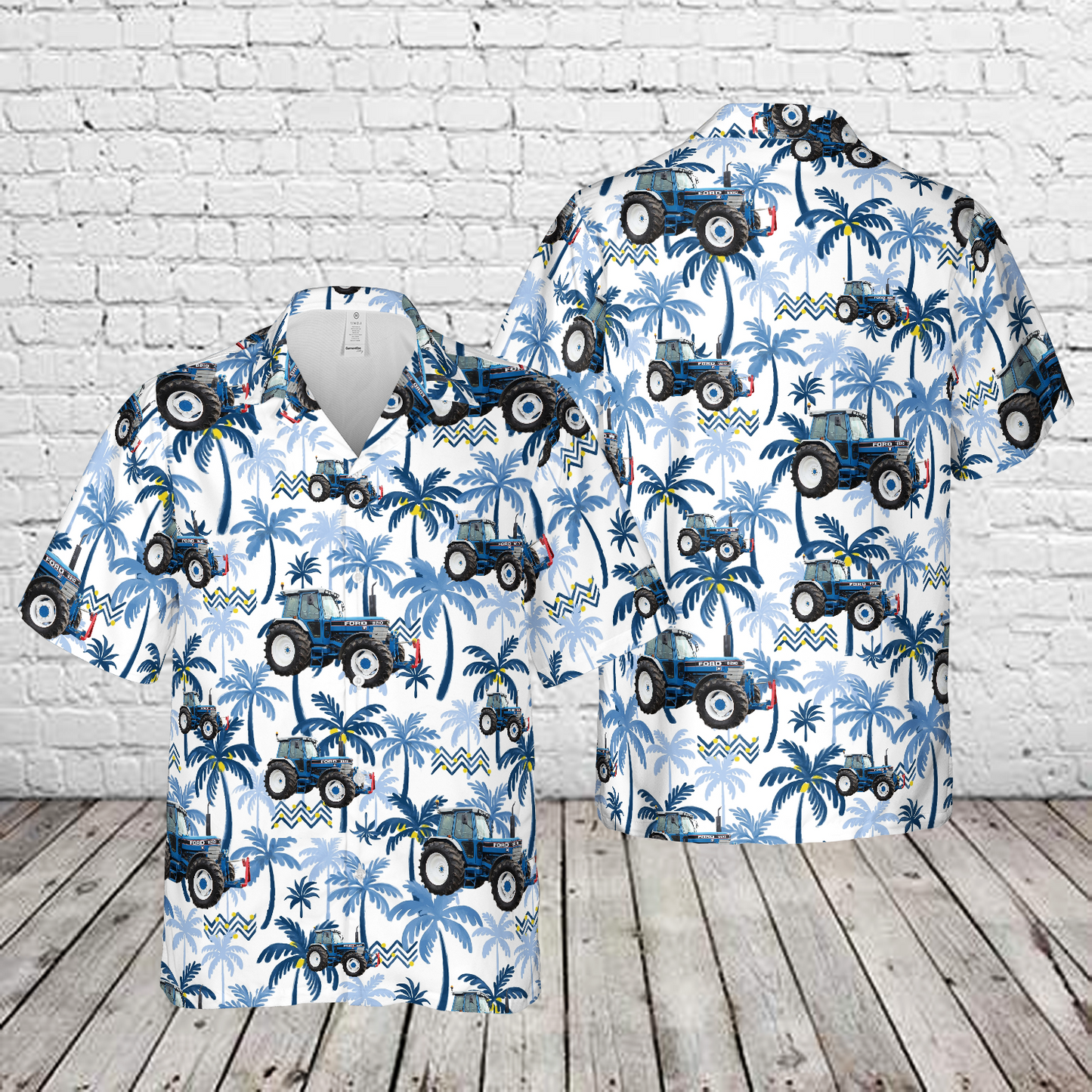 1992 Ford 8210 Generation III 4WD tractor Hawaiian Shirt