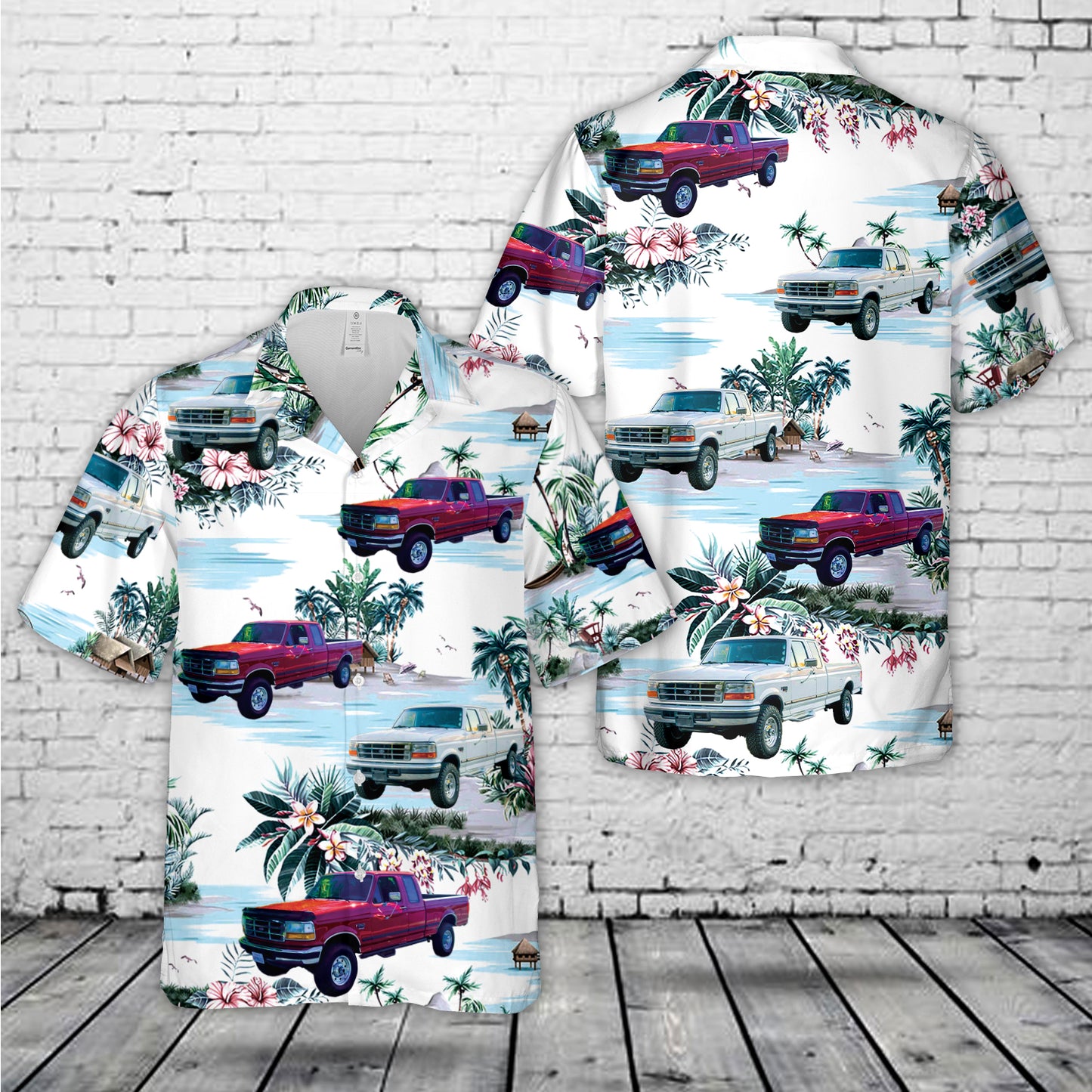 1996 Ford F-250 Powerstroke Hawaiian Shirt