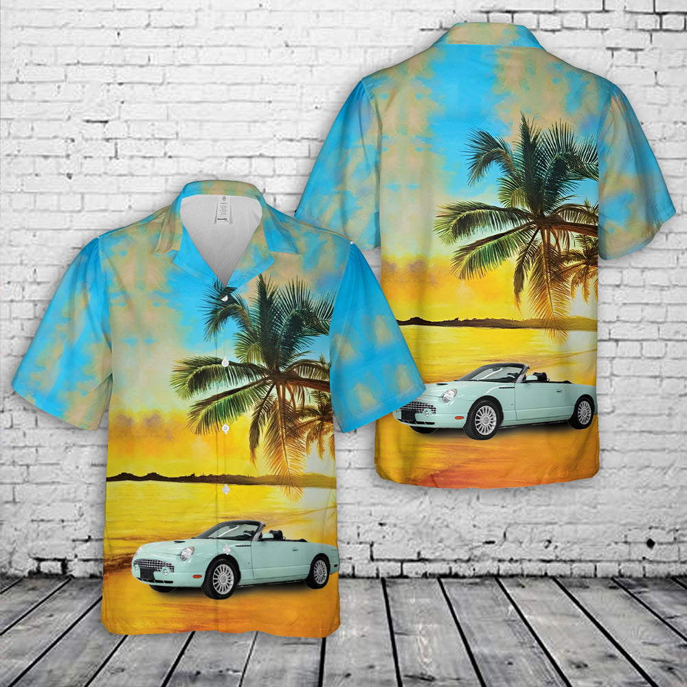 2002 Ford Thunderbird Mint Green Hawaiian Shirt