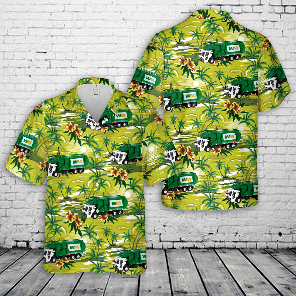 2020 Mack LR Refuse Truck - Waste Management Hawaiian Shirt