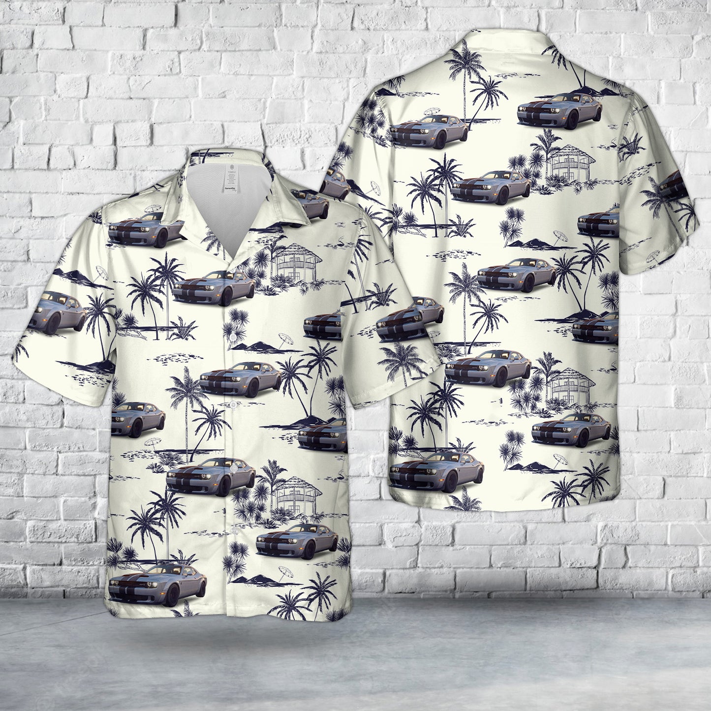 2023 Dodge Challenger SRT Hellcat Hawaiian Shirt