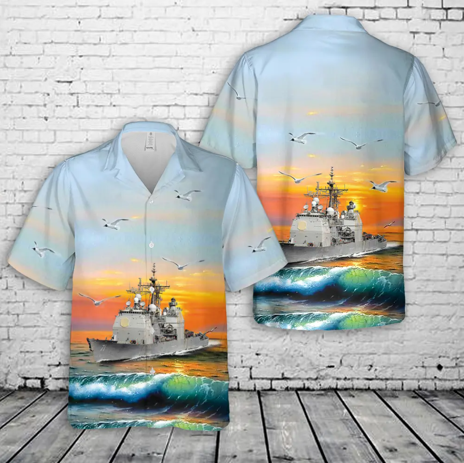 US Navy USS Cape St. George (CG-71) Hawaiian Shirt