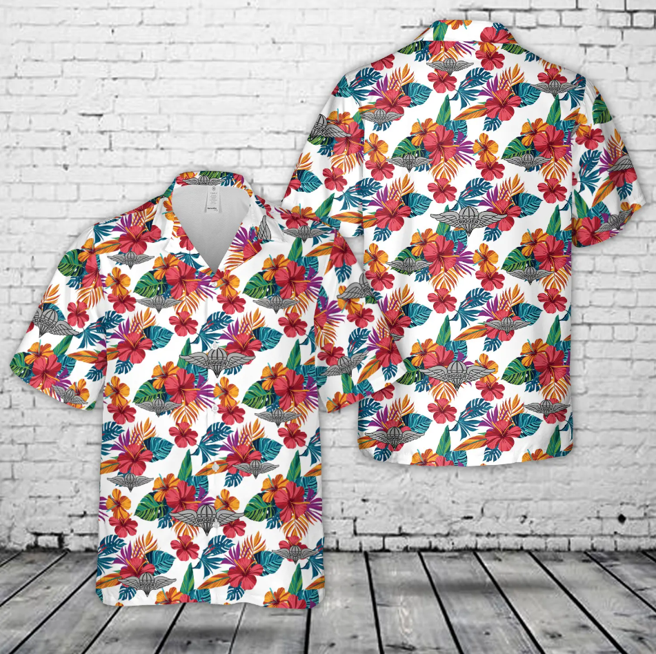 US Army Rigger Badge Hawaiian Shirt