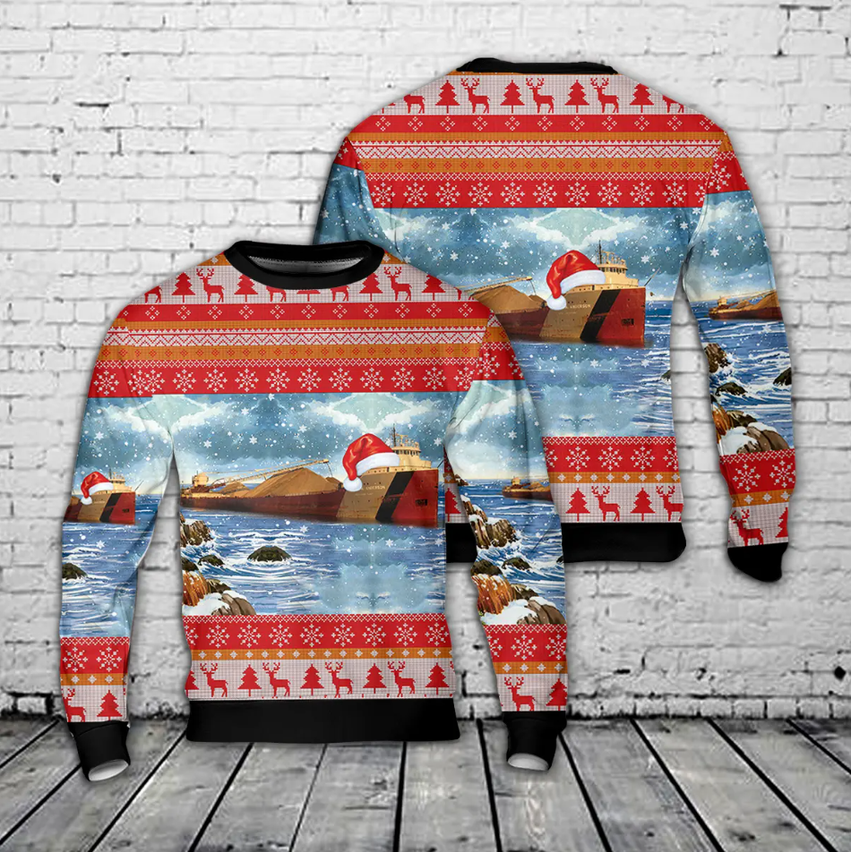 Arthur M. Anderson Christmas AOP Sweater
