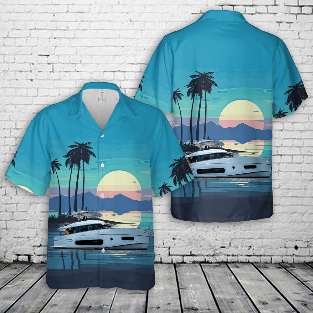 2024 Azimut Magellano 66 Hawaiian Shirt