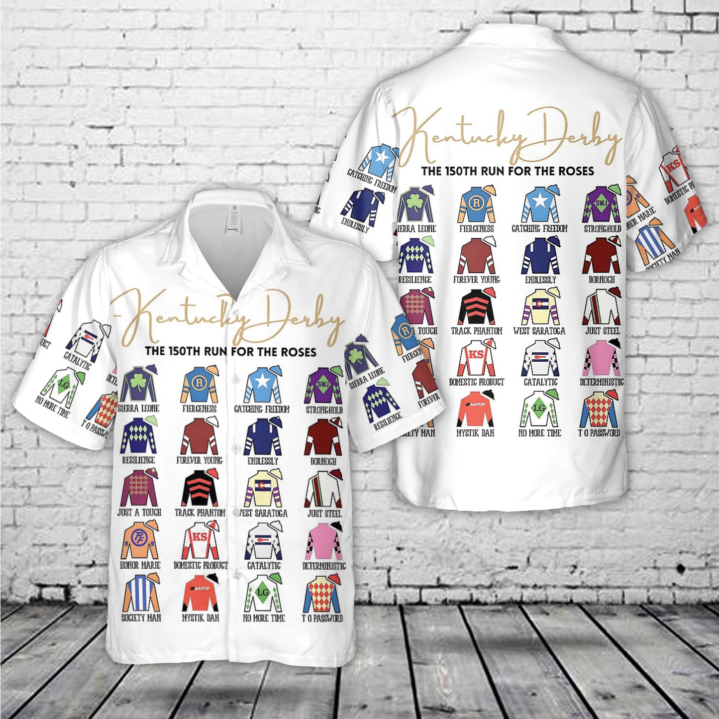 2024 Kentucky Derby Jockey Silks Hawaiian Shirt