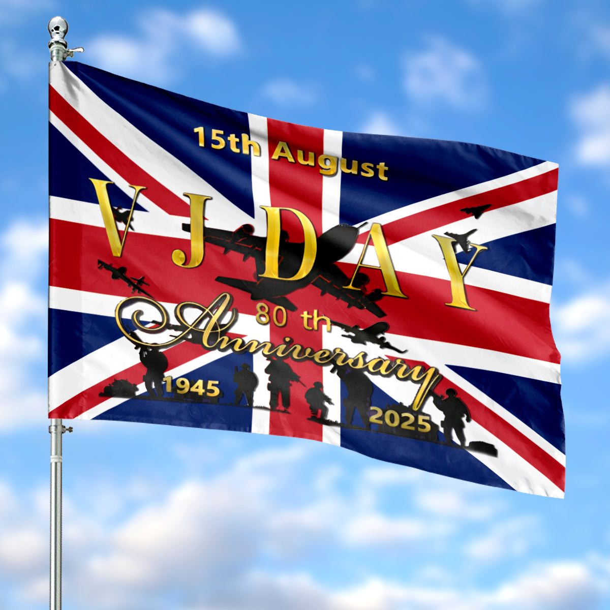 2025 VJ Day 80th Anniversary Victory over Japan House Flag