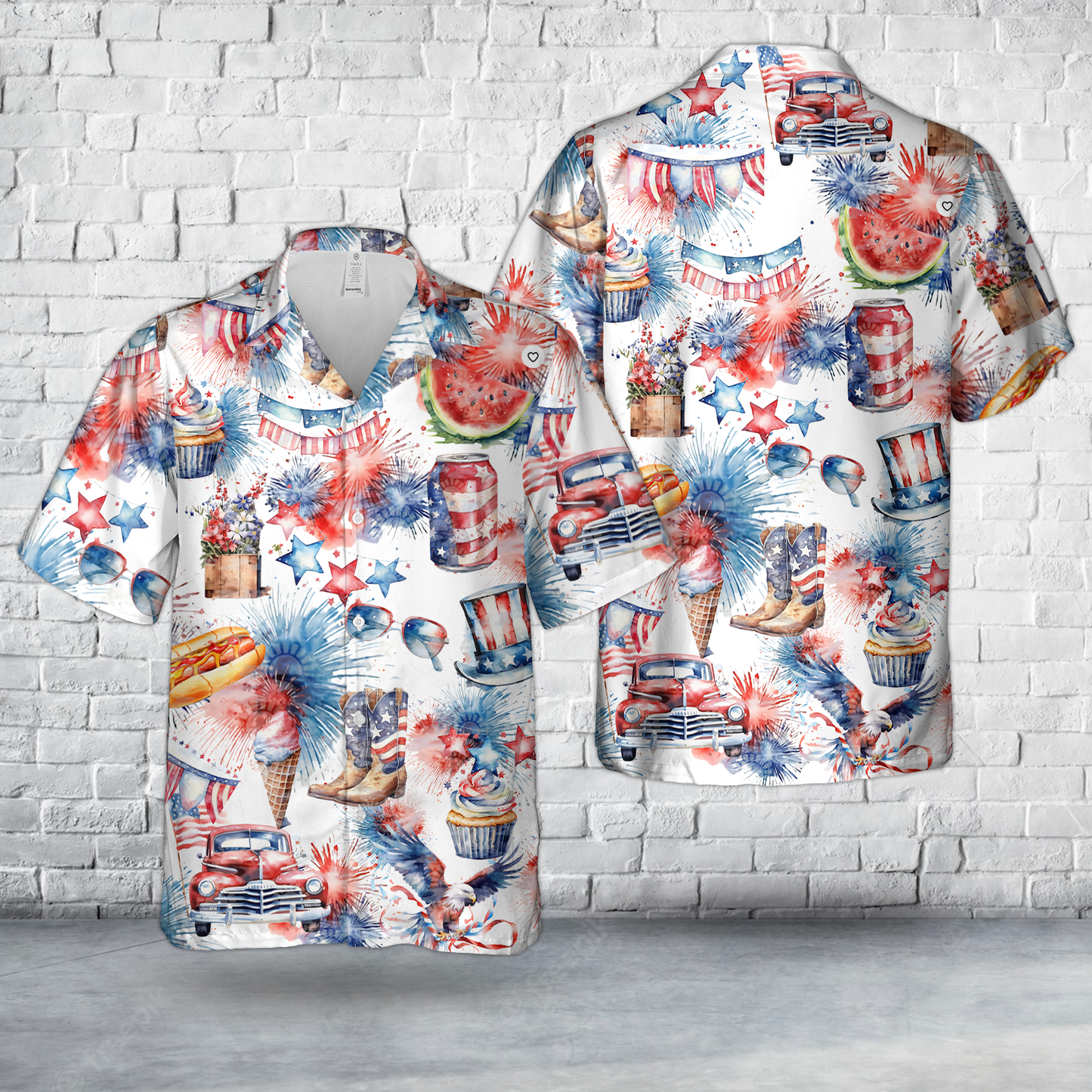 4th Of July Independence USA America Day Hawaiian Shirt