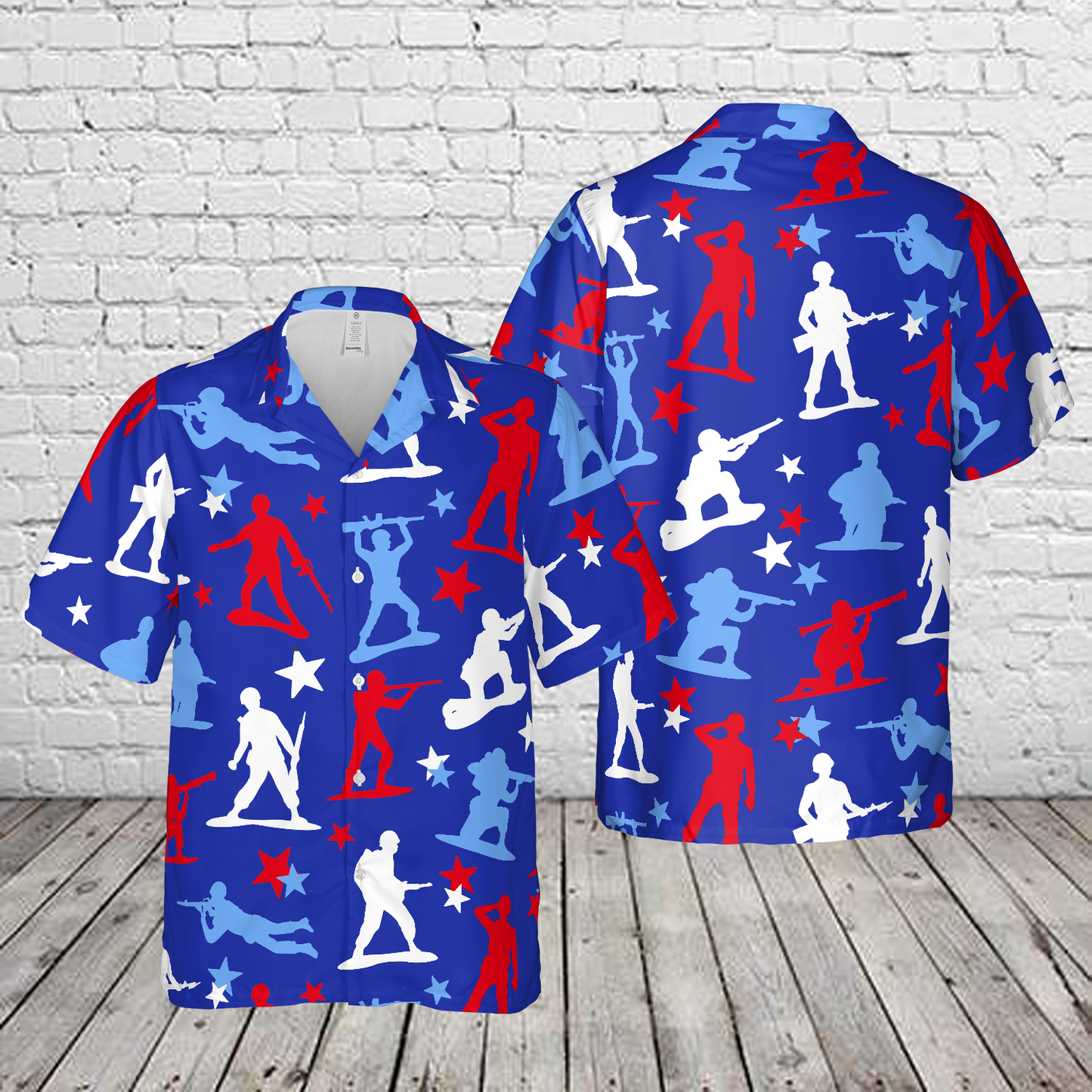 4th of July Army Patriotic Soldier Hawaiian Shirt