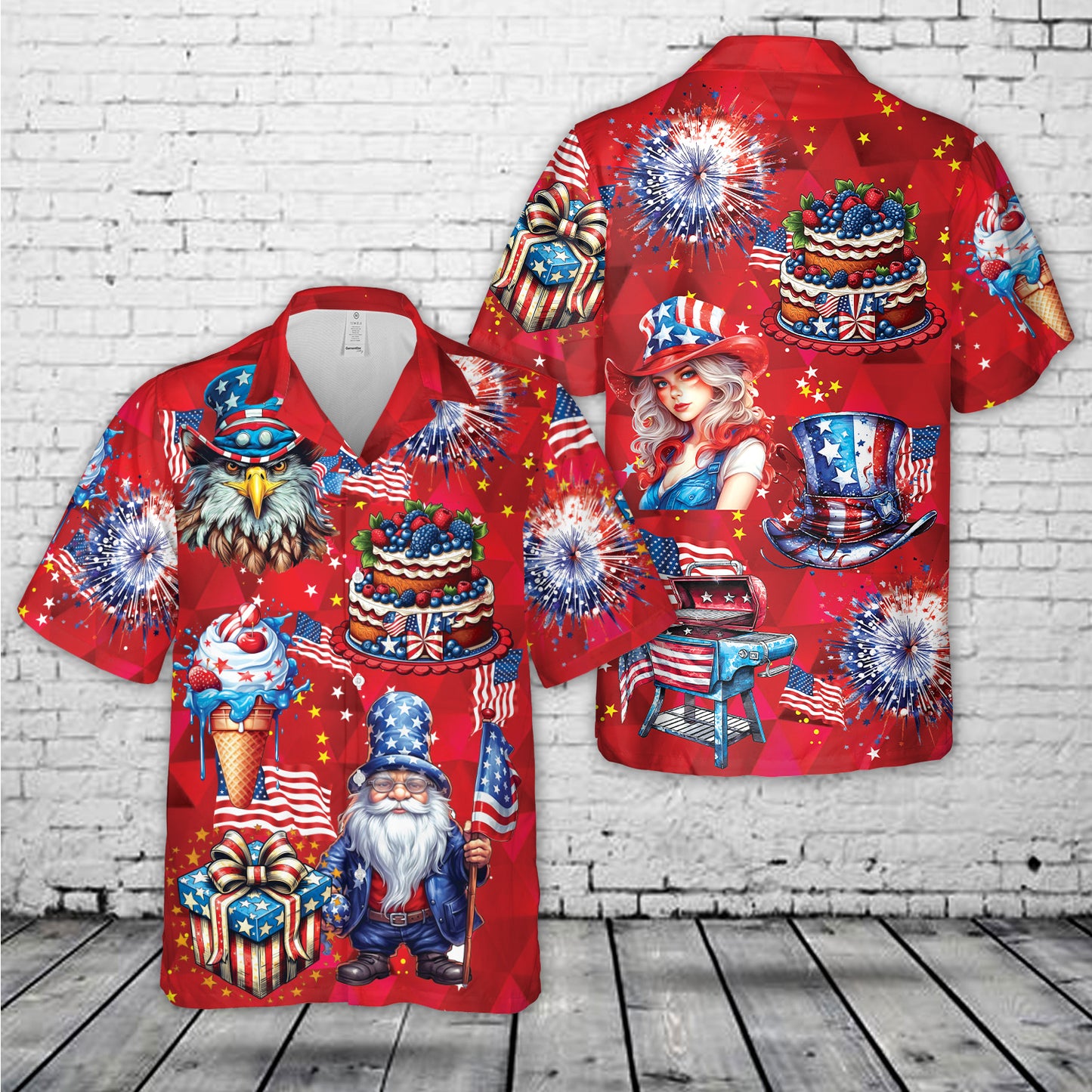 4th of July Hawaiian Shirt