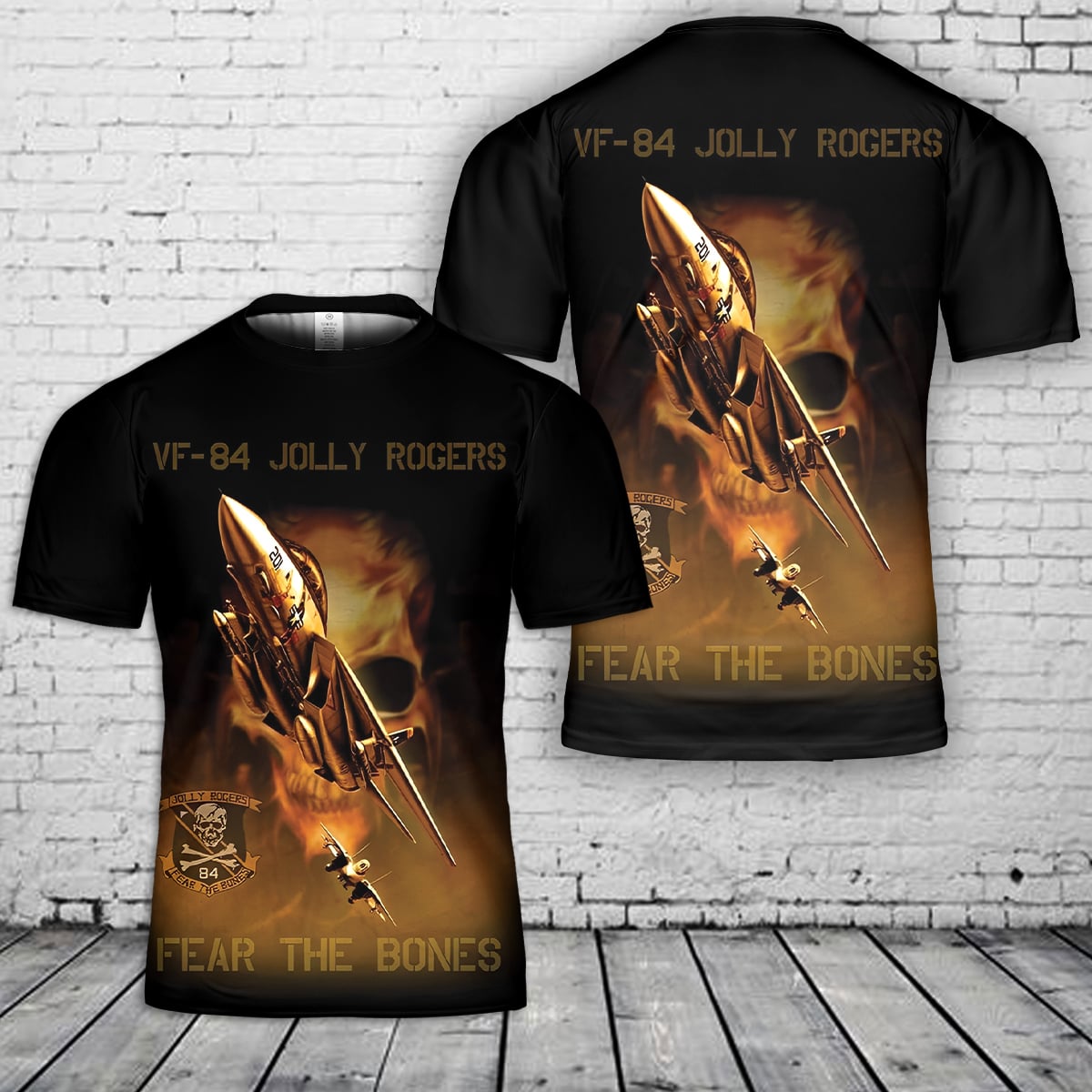 VF-84 Jolly Rogers 3D T-Shirt NLSI1702PK01