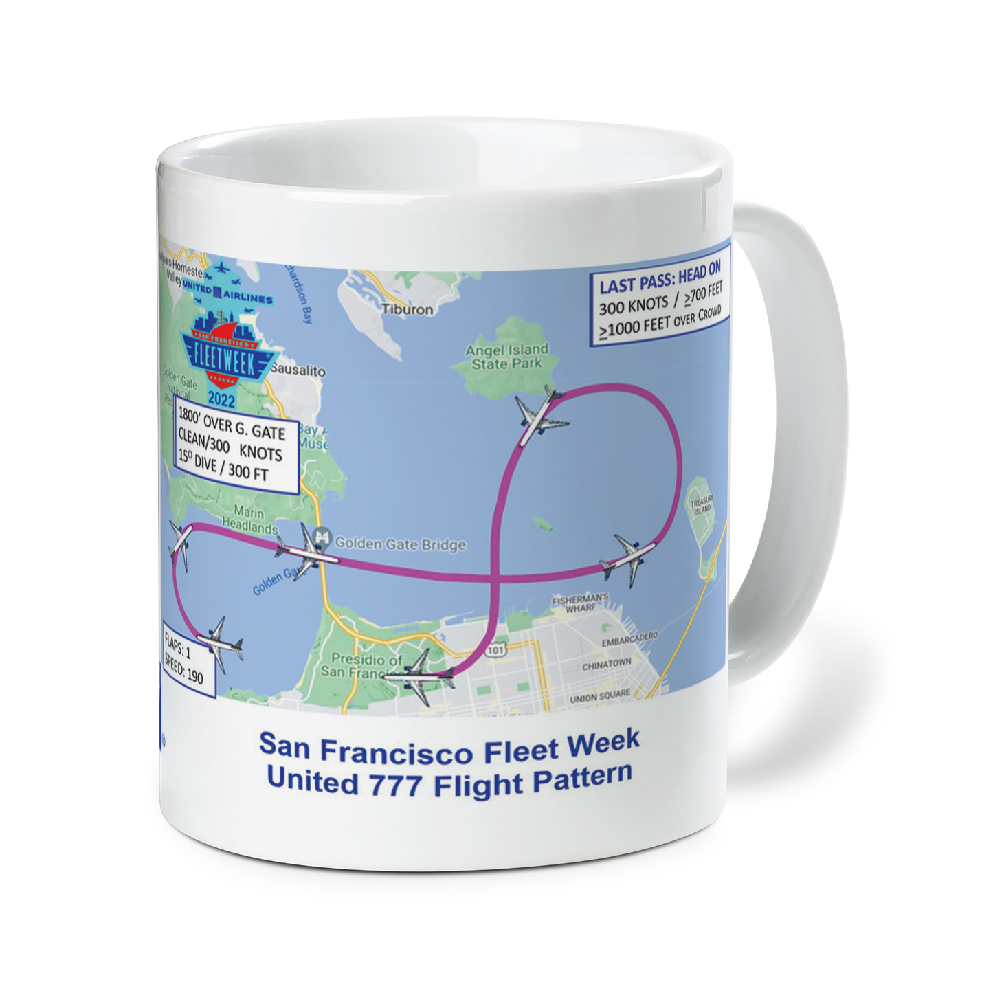 747 & 777 San Francisco Fleet Week Ceramic Mug (11oz) (Made In US)