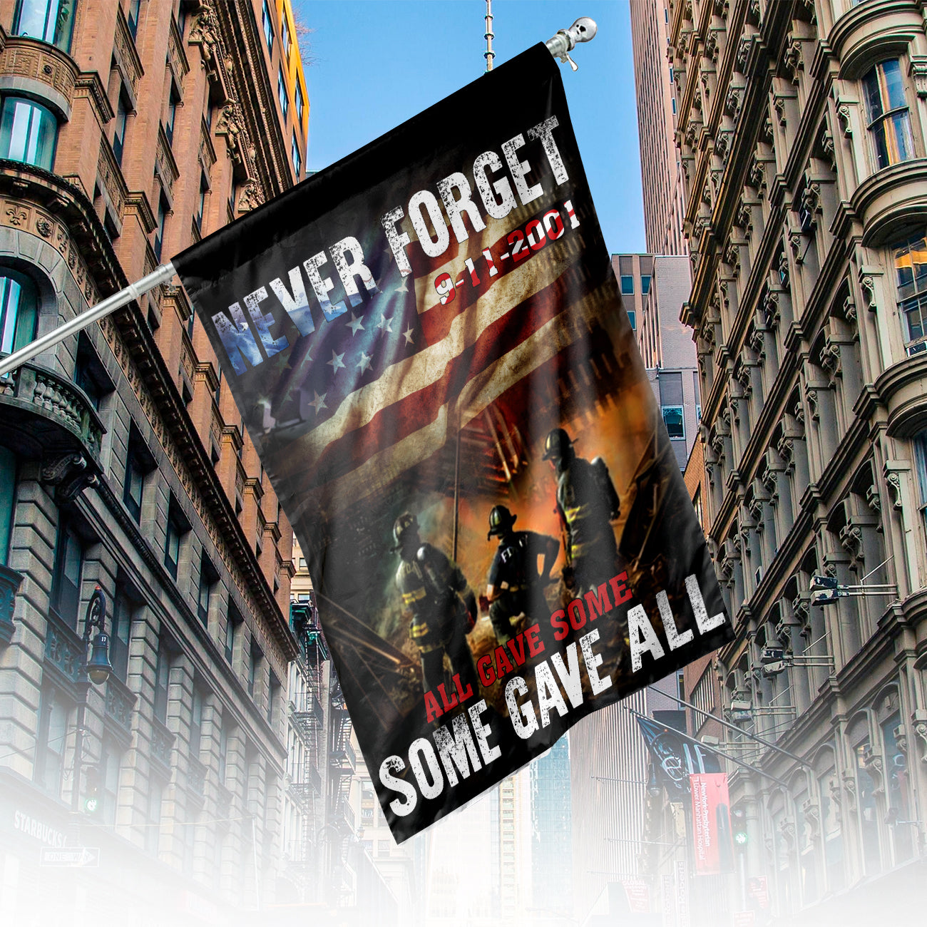 9-11 Memorial Day House Flag